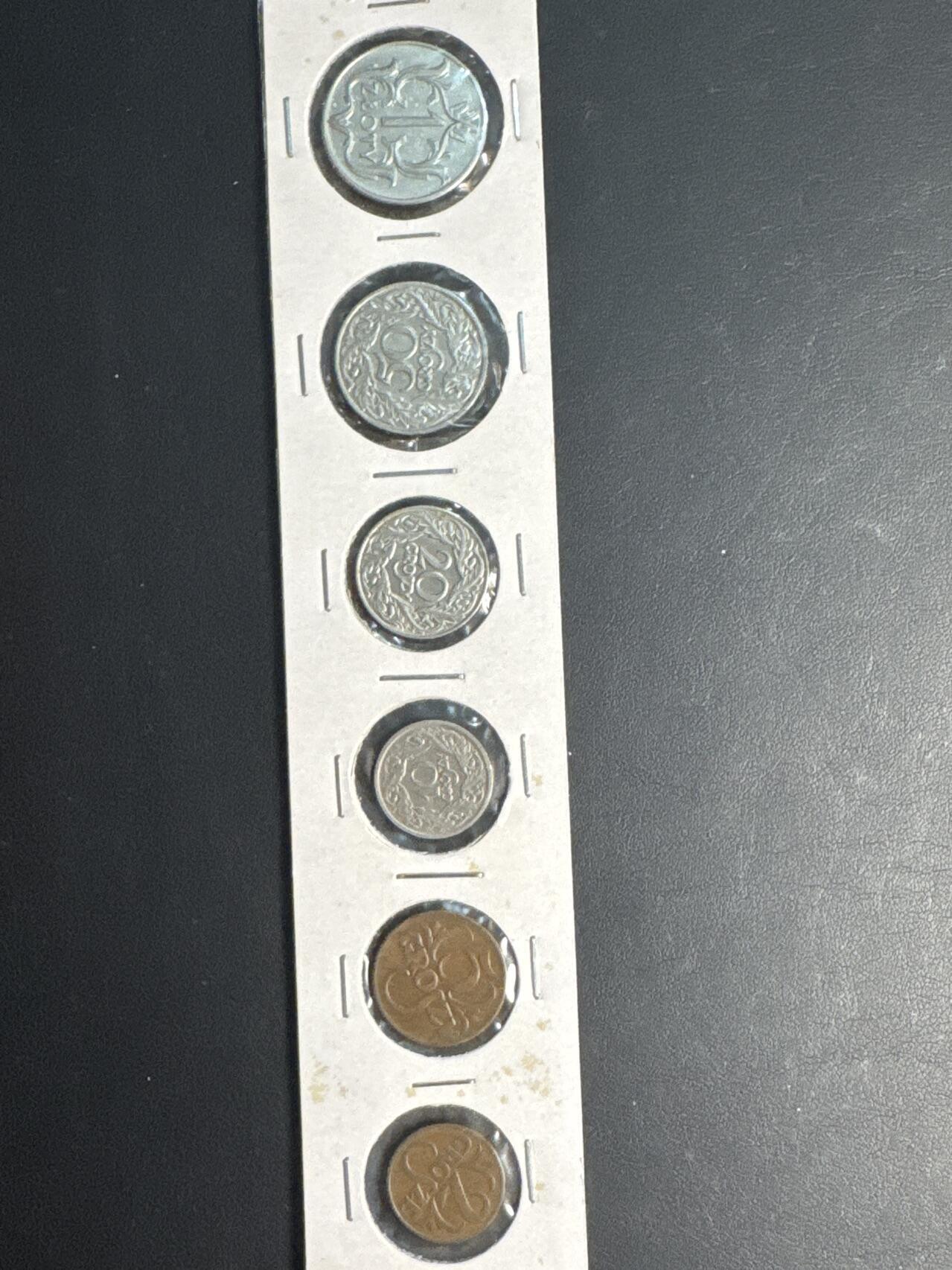 ❤️【币观天下】❤️ 第332期钱币拍卖- 2025.11.28周五晚上6点半场-长期征集拍品 波兰6枚套