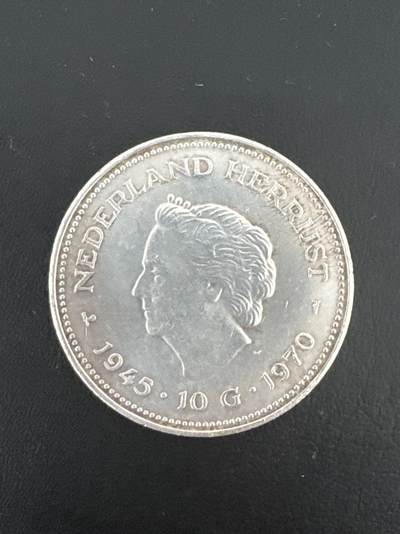 ❤️【币观天下】❤️ 第332期钱币拍卖- 2025.11.28周五晚上6点半场-长期征集拍品 - 荷兰1970年银币