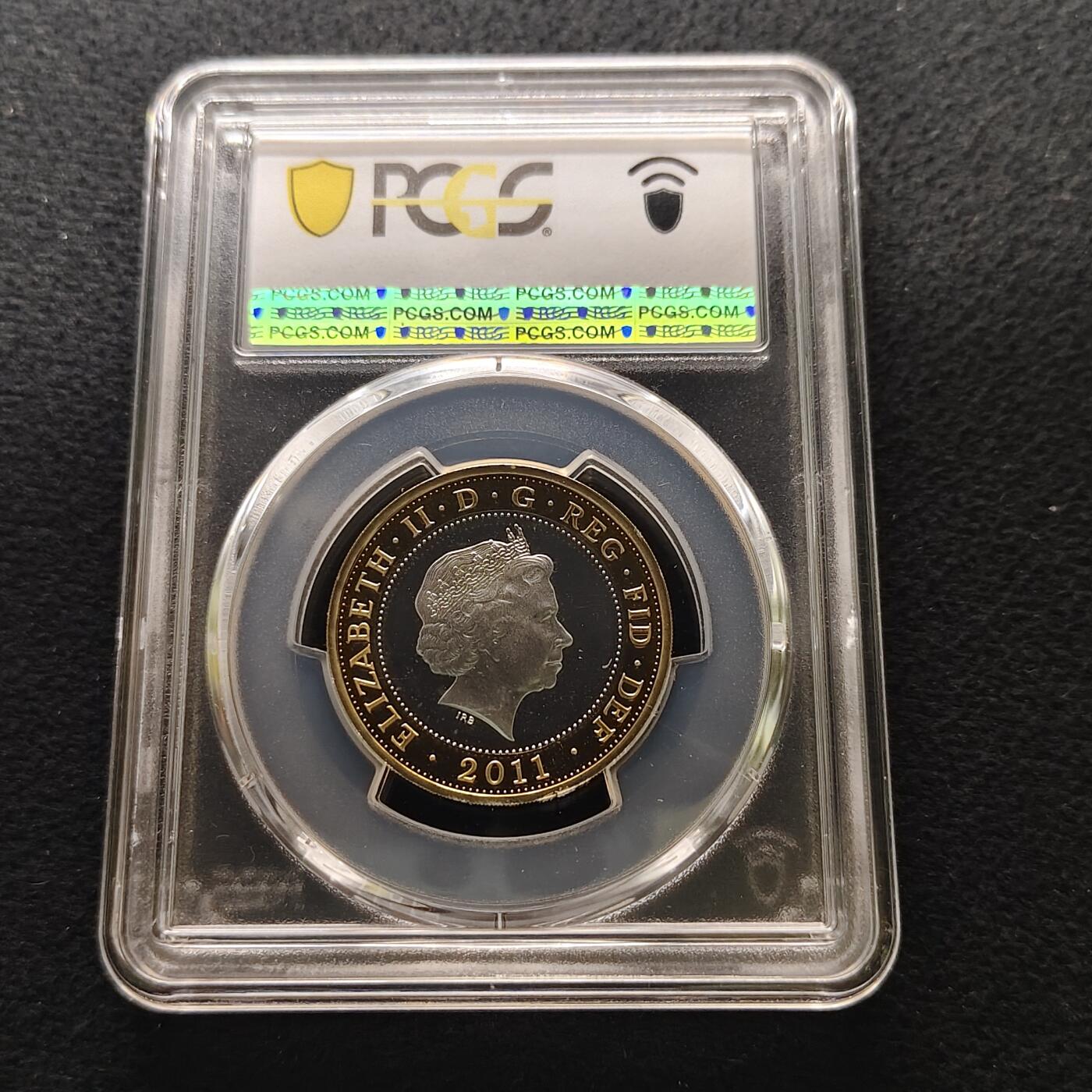 【全场包邮】纯粹捡漏拍481场（免费代拍第18场） 英国2011年2镑玛丽玫瑰号500周年精制镀金纪念银币-PCGS PR67 DCAM