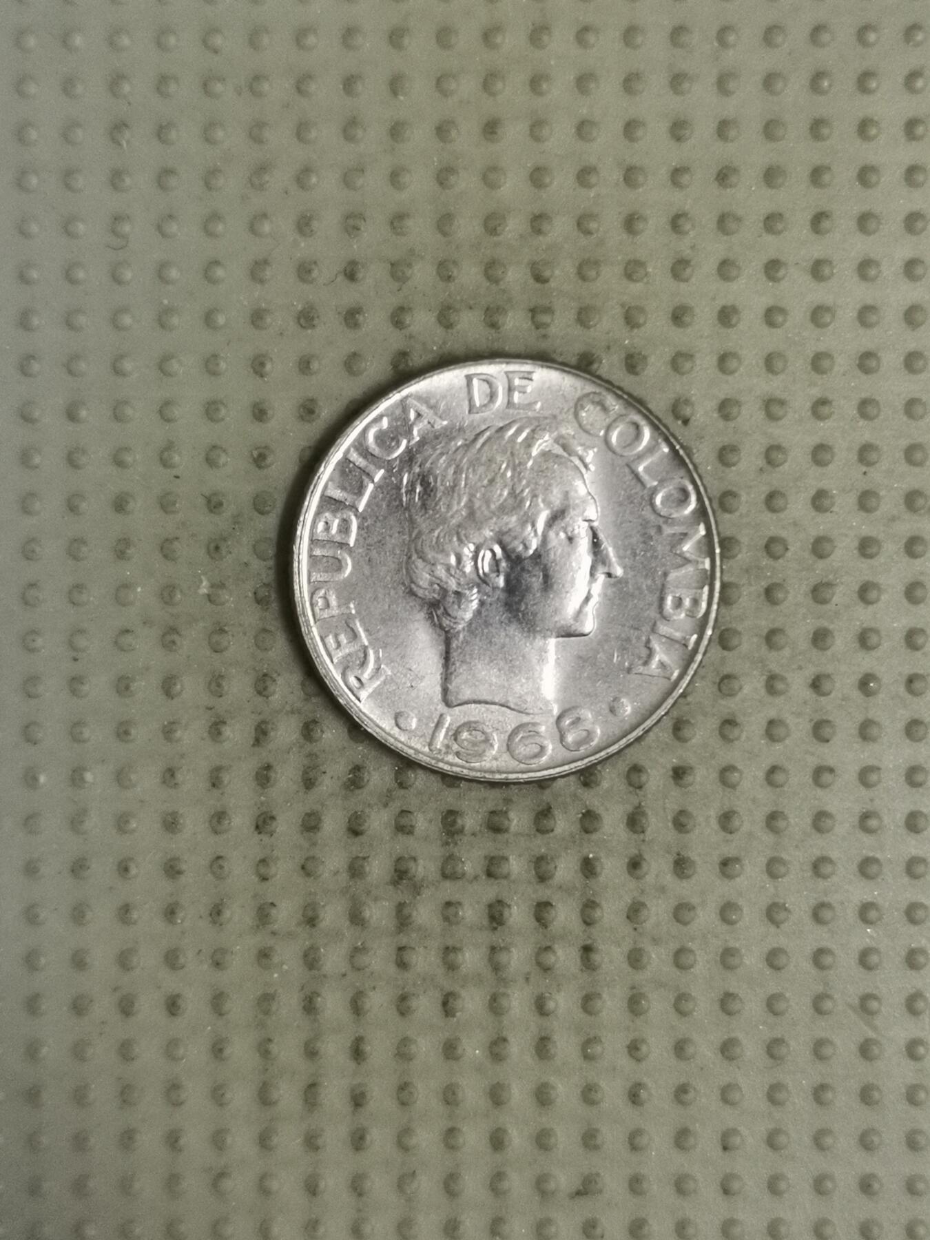 2025年第124场各国散币拍卖（总第124场） 哥伦比亚1968年10分