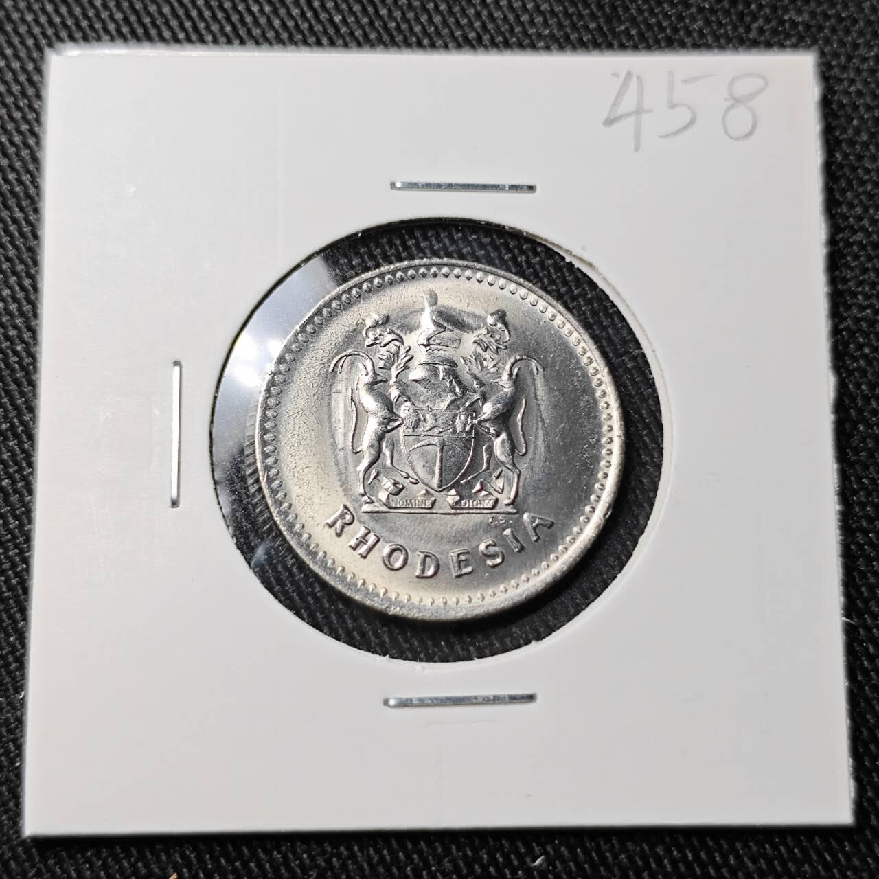 KK钱币收藏小铺 （套币 好品/批量散币 银币）专场  2月预留时间 周末发货  1975罗得西亚10分镍币 好品