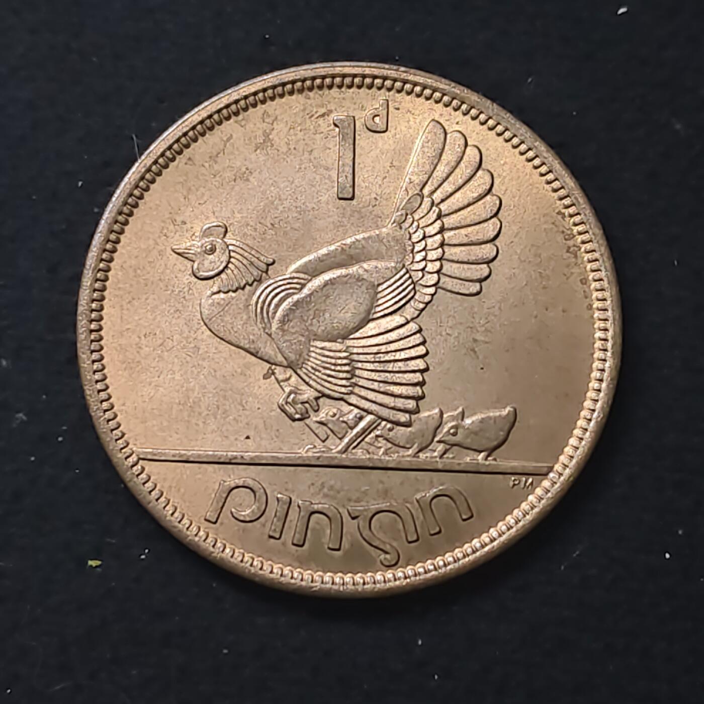 【全场包邮】纯粹捡漏拍480场（免费代拍第17场） 爱尔兰1966年母鸡1便士铜币