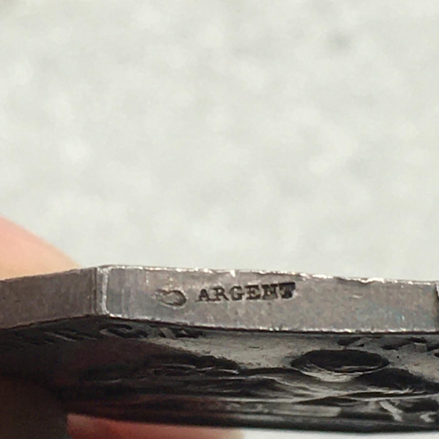 世界钱币专场拍卖 每周二开拍 法国19世纪商业之神墨丘利八角代用币银质 17.55克