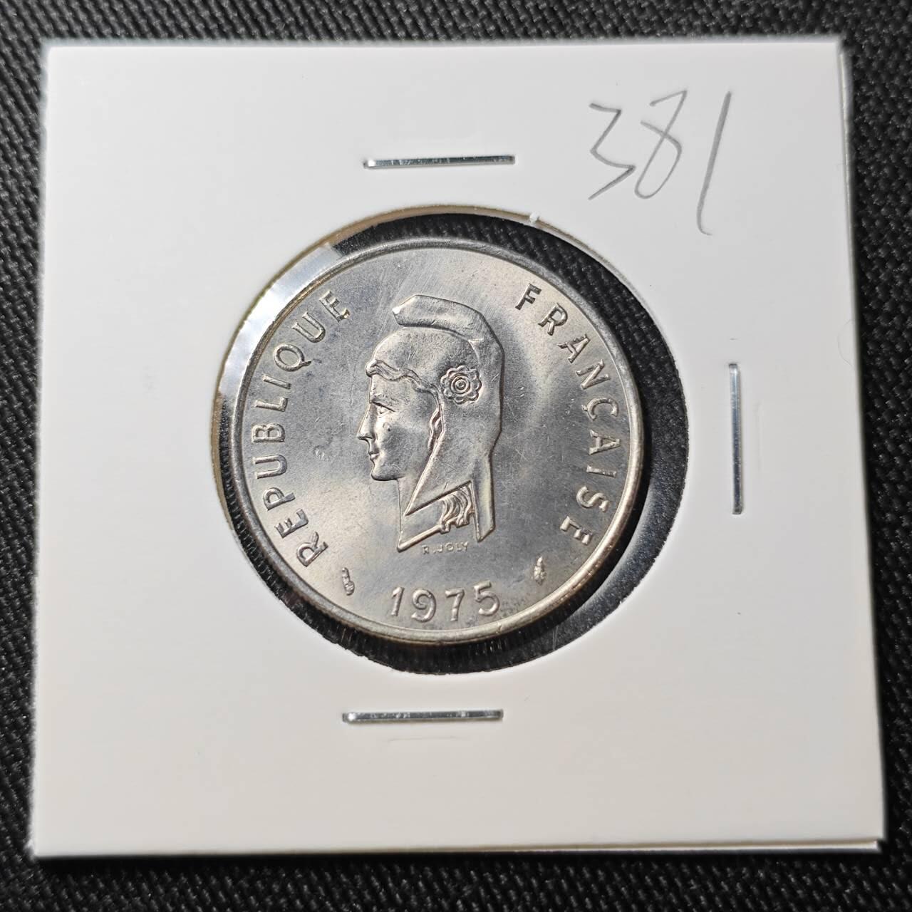 KK钱币收藏小铺 （套币 好品/批量散币 银币）专场  2月预留时间 周末发货  1975法属阿法尔和伊萨50法郎 好品 单峰骆驼 