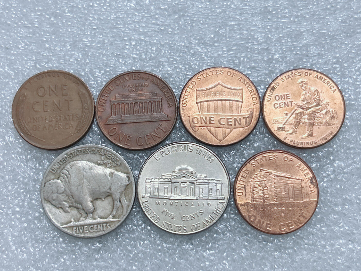 第一海外回流一元起拍收藏 散集专场  第272期 美国不同版本硬币 7枚