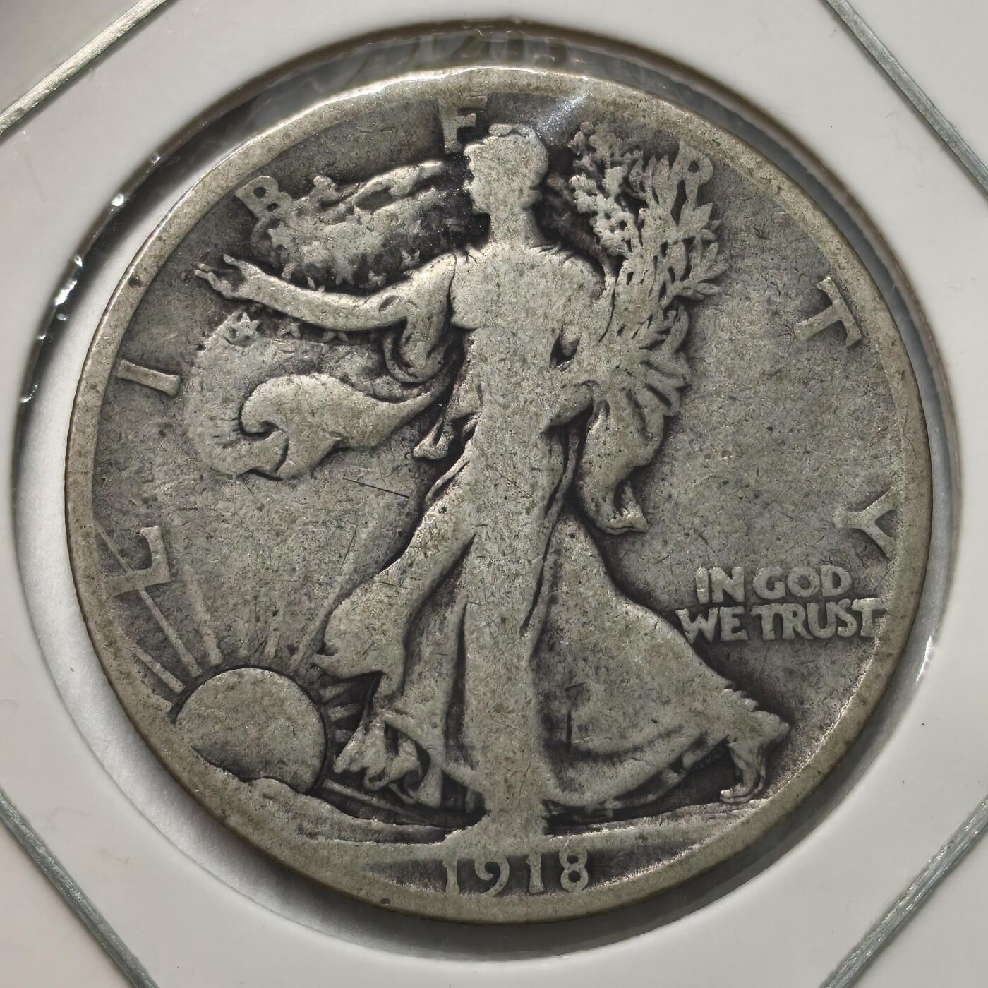 老蟹的宝藏🏴‍☠️ IV 美国1918年1/2美元银币