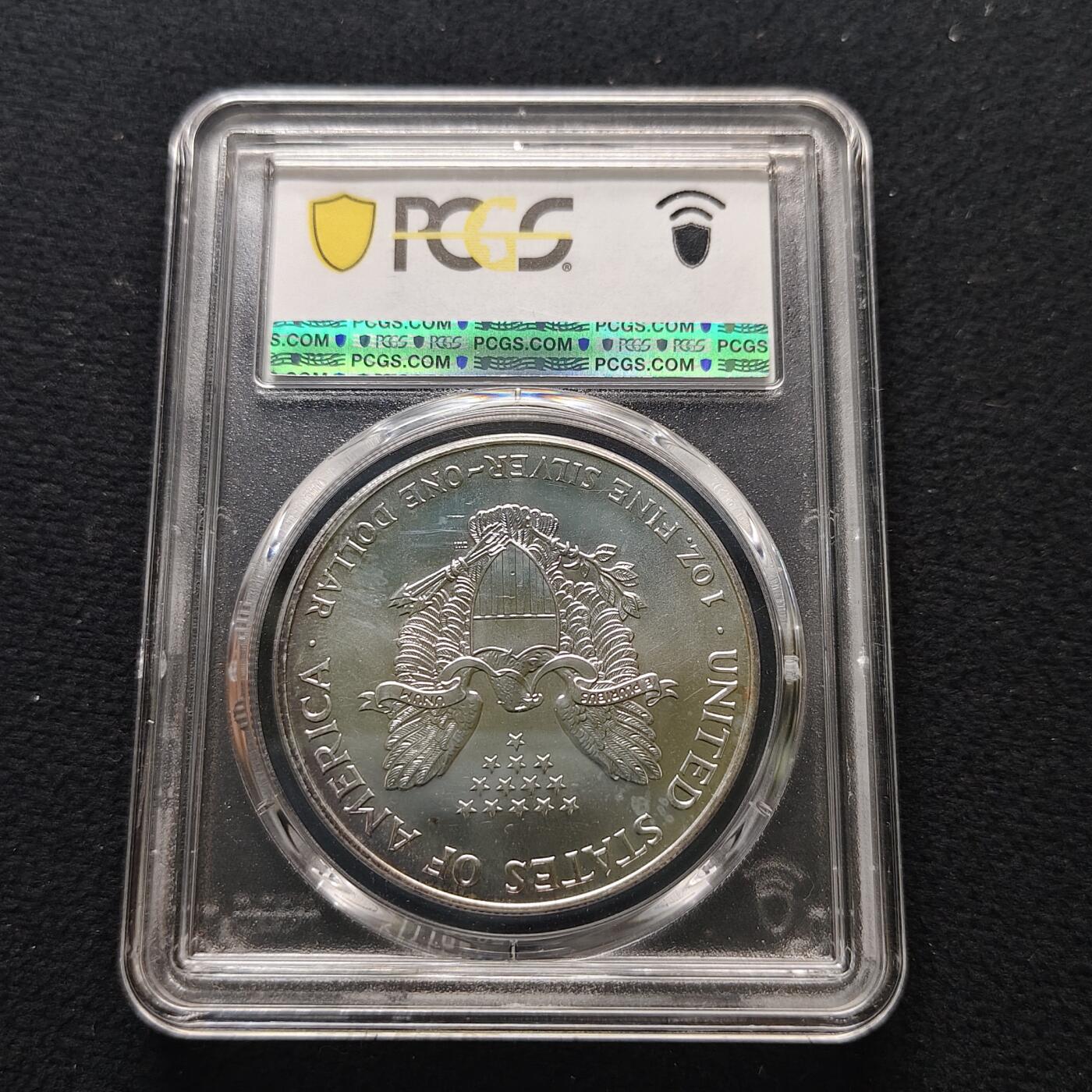 【全场包邮】纯粹捡漏拍481场（免费代拍第18场） 美国1999年行走女神1元1盎司31.1克纯银币-PCGS MS66