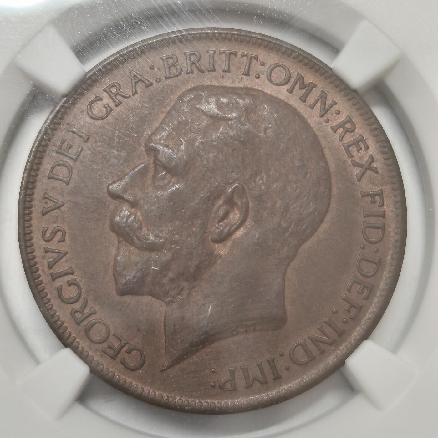 老蟹的宝藏🏴‍☠️ IV NGC MS62 英国乔治五世1912年1便士
