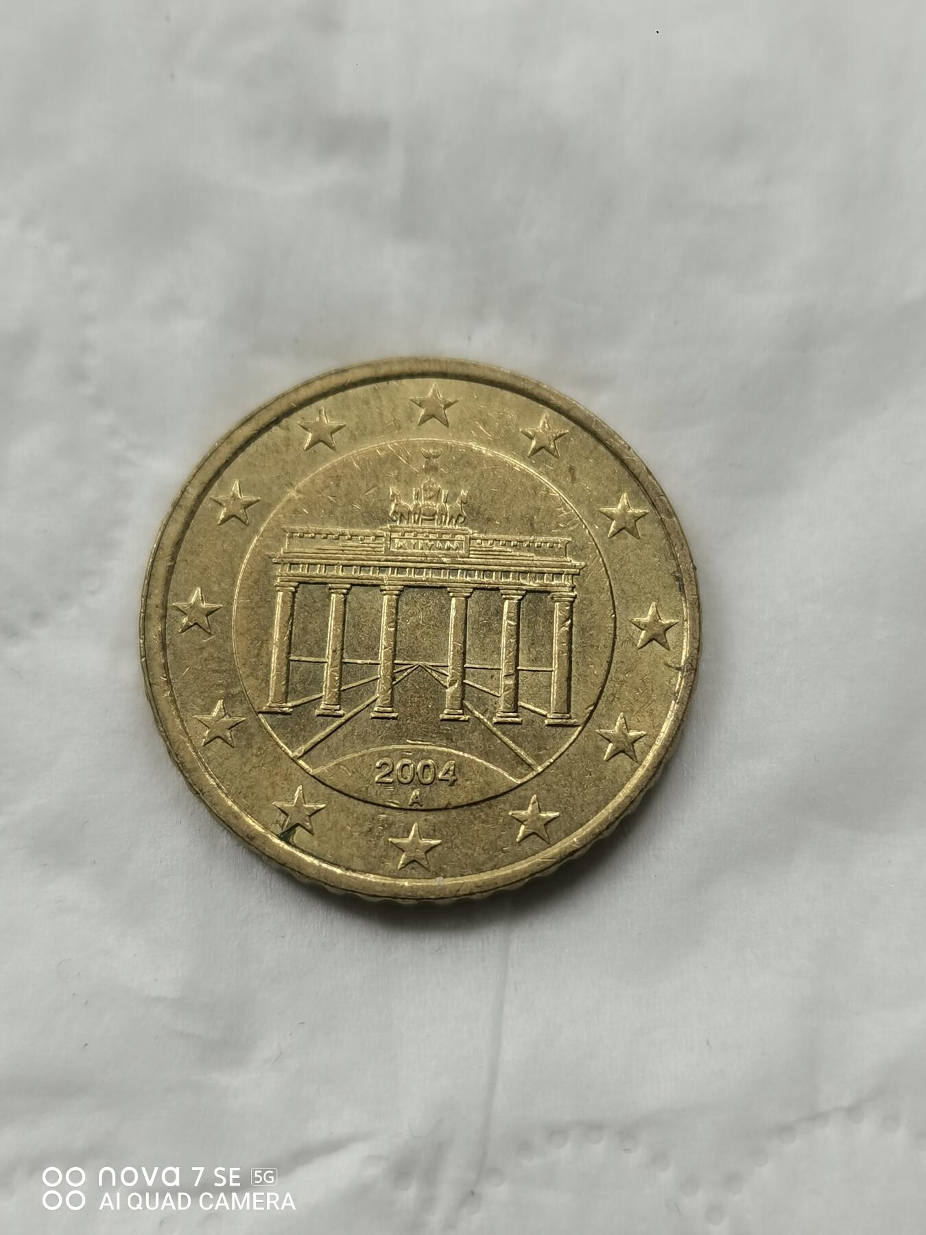 外国硬币 2004年欧元50分