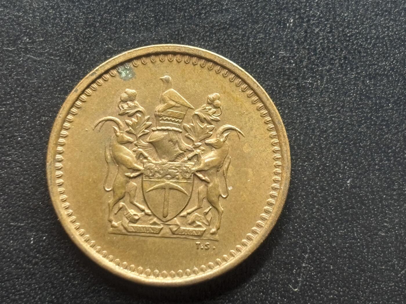 邮泉阁限时拍卖第三十七场 英国殖民地、属地硬币专场（硬币在国外。请付邮费6元。） 英属罗德西亚1977年1分