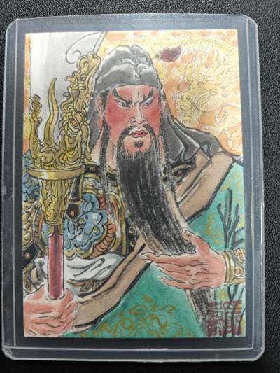 天玑星卡拍第143期《11.27周四截拍》持续收拍收评中 满赠卡需备注 - 【手绘卡】张先军 關雲長 关羽 手绘卡