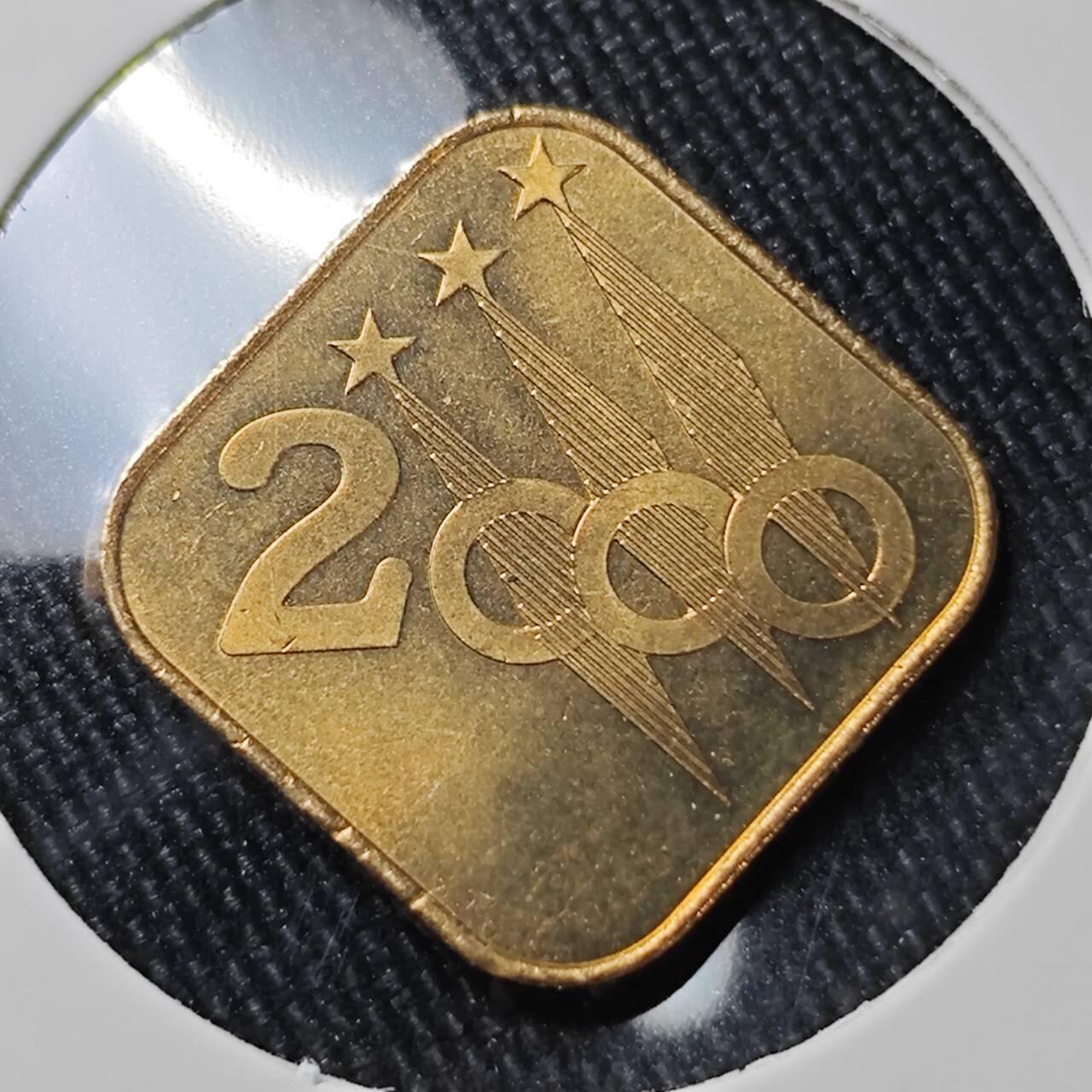 KK钱币收藏小铺 （套币 好品/批量散币 银币）专场  2月预留时间 周末发货  2000日本生肖铭牌铜章 龙!