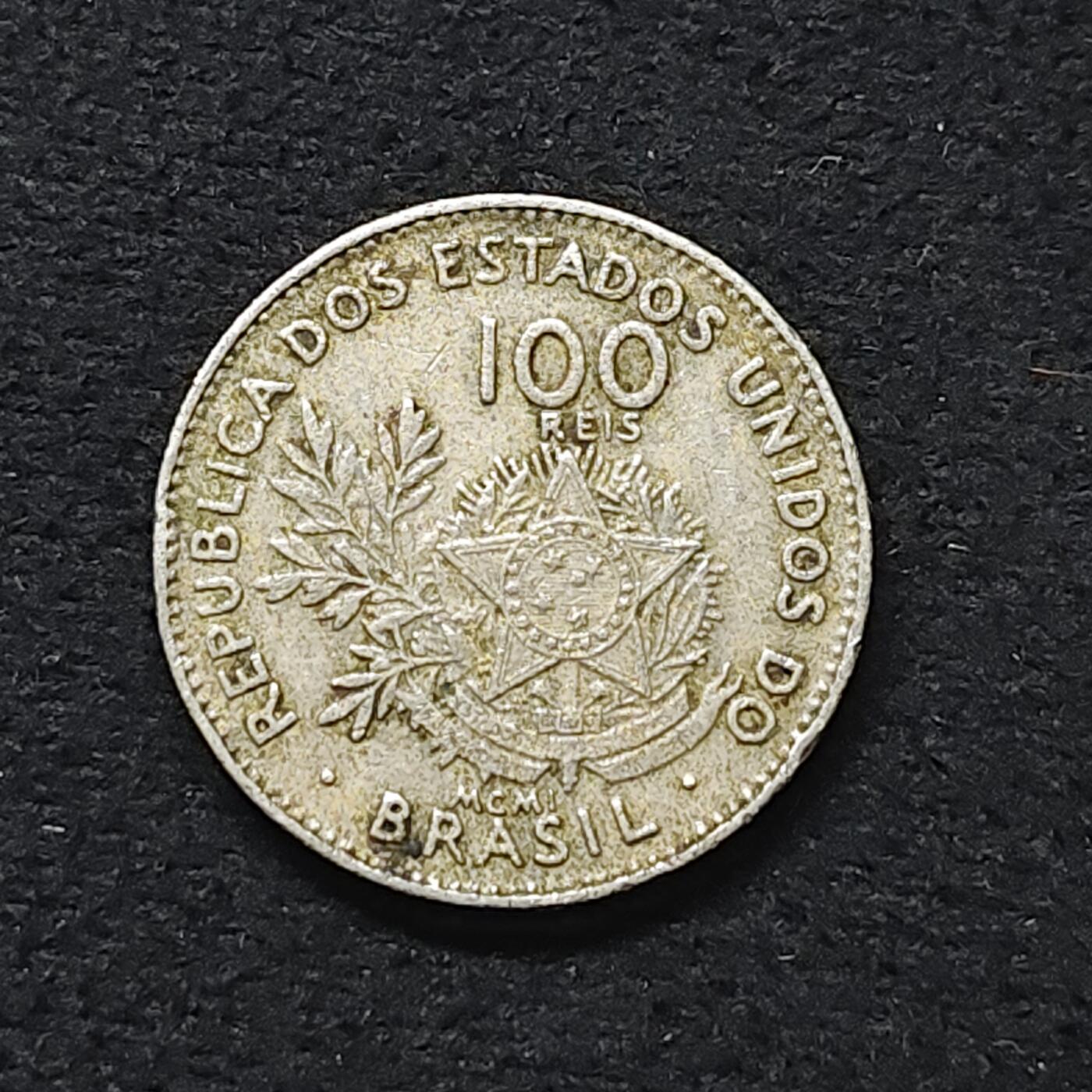 【全场包邮】纯粹捡漏拍480场（免费代拍第17场） 巴西1901年（MCMI）100瑞斯