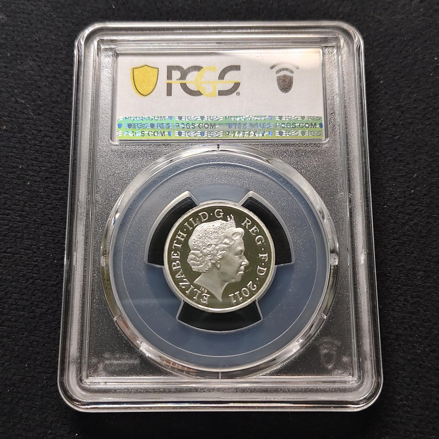 【全场包邮】纯粹捡漏拍481场（免费代拍第18场） 英国2011年1镑首府系列苏格兰爱丁堡精制纪念银币-PCGS PR68 DCAM