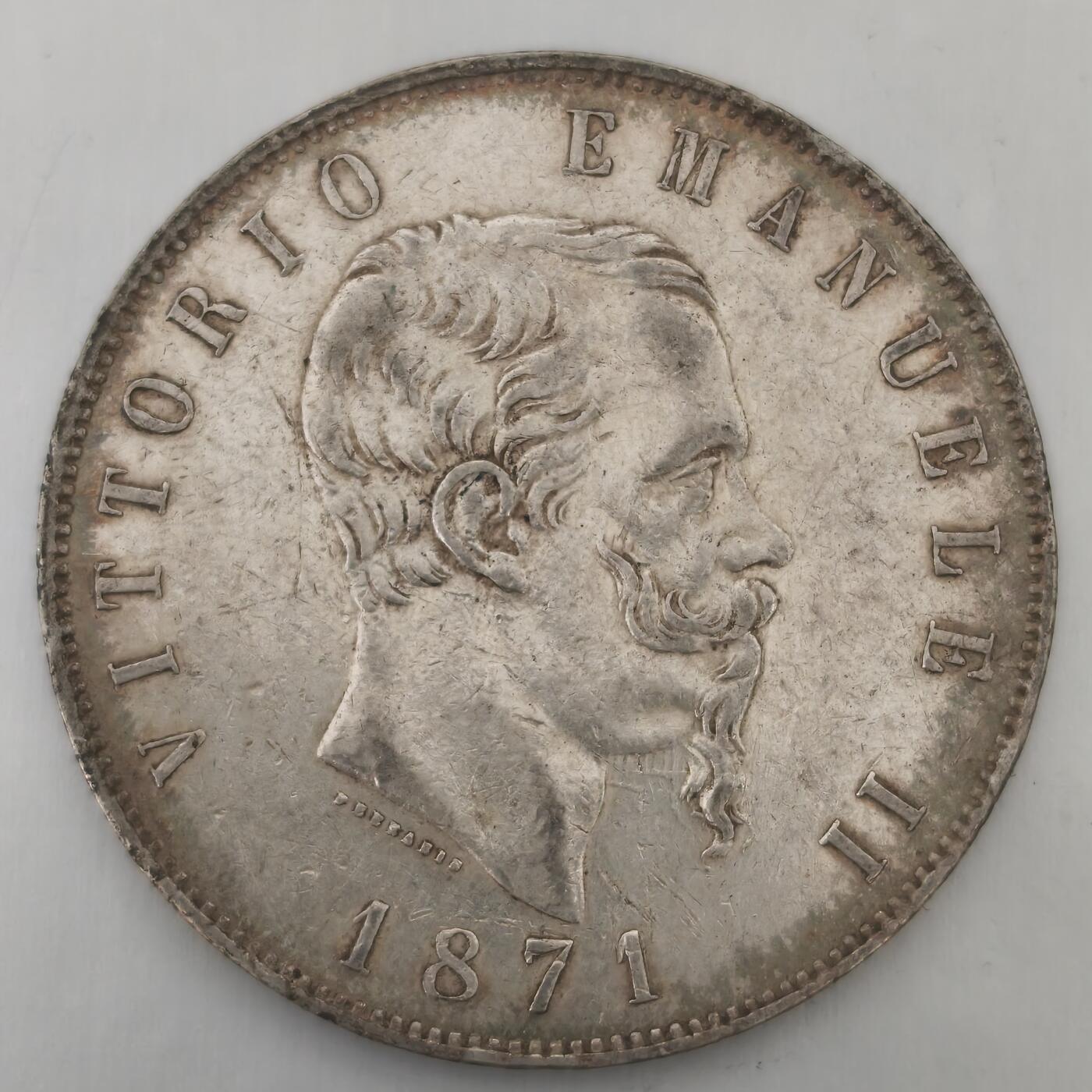 老蟹的宝藏🏴‍☠️ IV 意大利1871年5里拉银币