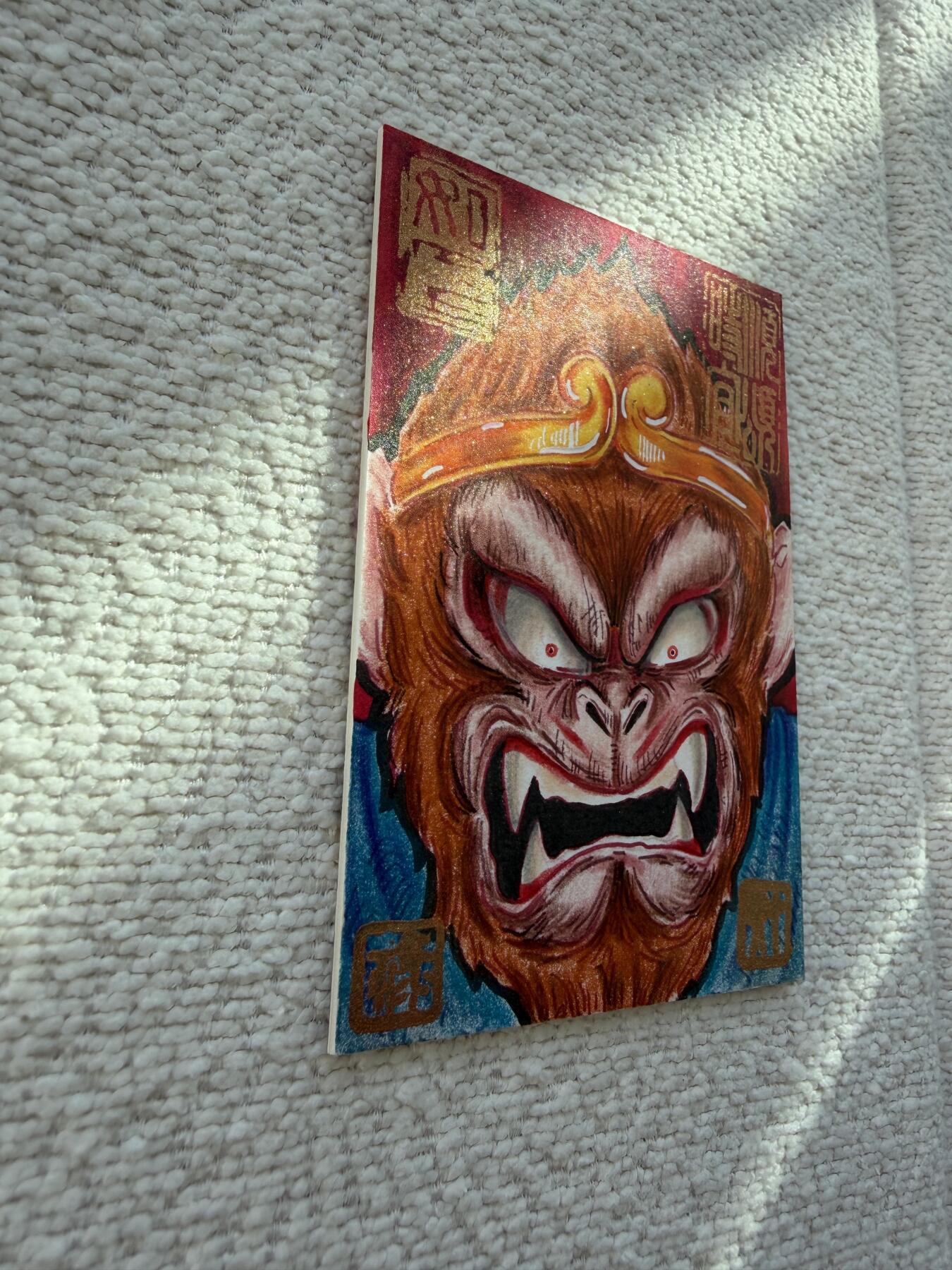 天玑星卡拍第143期《11.27周四截拍》持续收拍收评中 满赠卡需备注 【手绘卡】居子 孙悟空 手绘卡