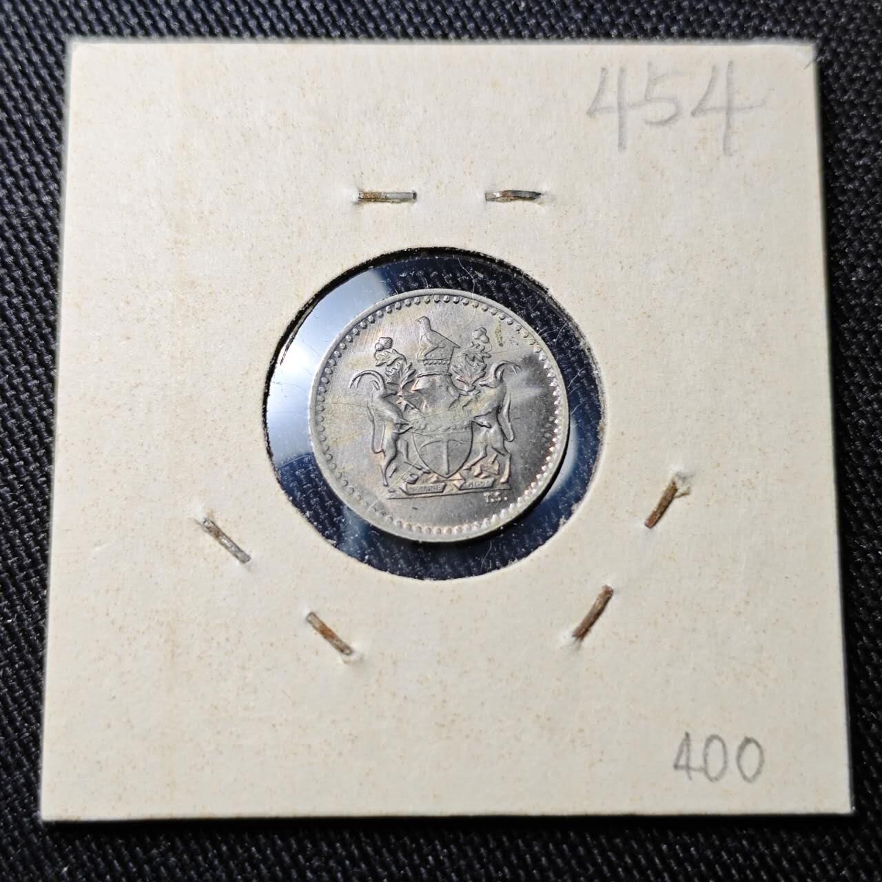 KK钱币收藏小铺 （套币 好品/批量散币 银币）专场  2月预留时间 周末发货  1970罗得西亚2.5分镍币 好品