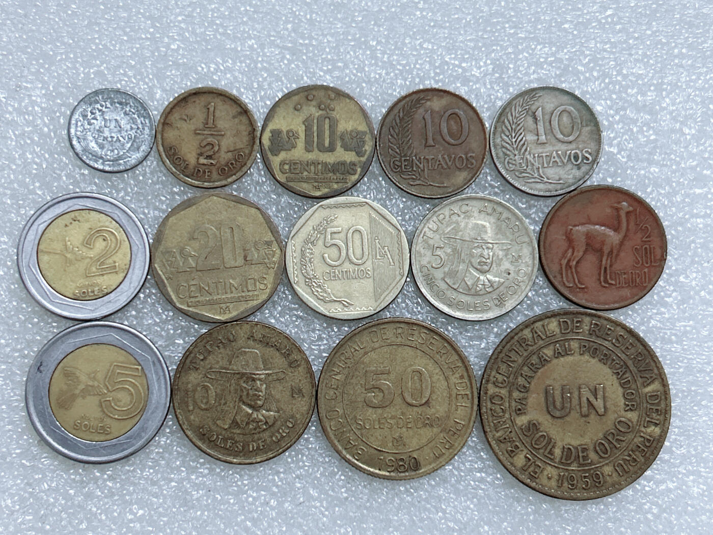 第一海外回流一元起拍收藏 散集专场  第272期 秘鲁硬币 14枚 无重复