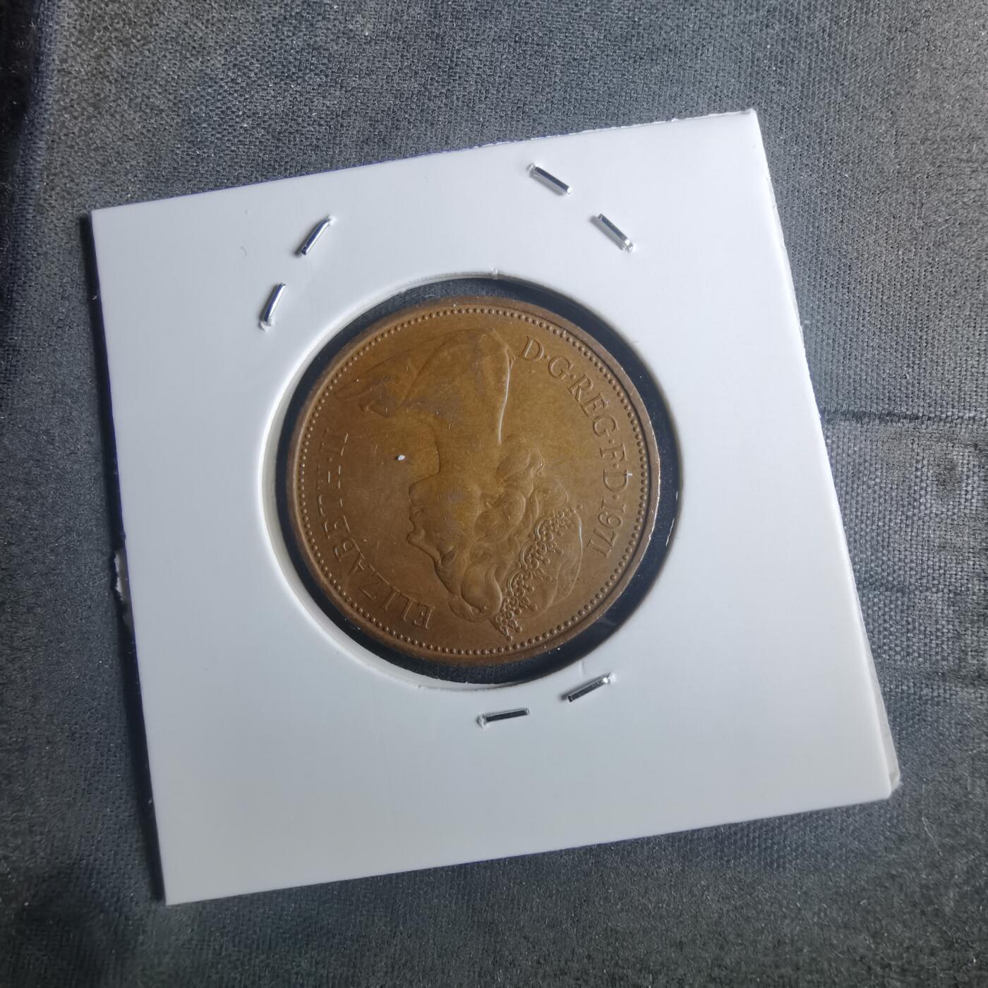 沼泽如烟--第914场 英国1971年2便士