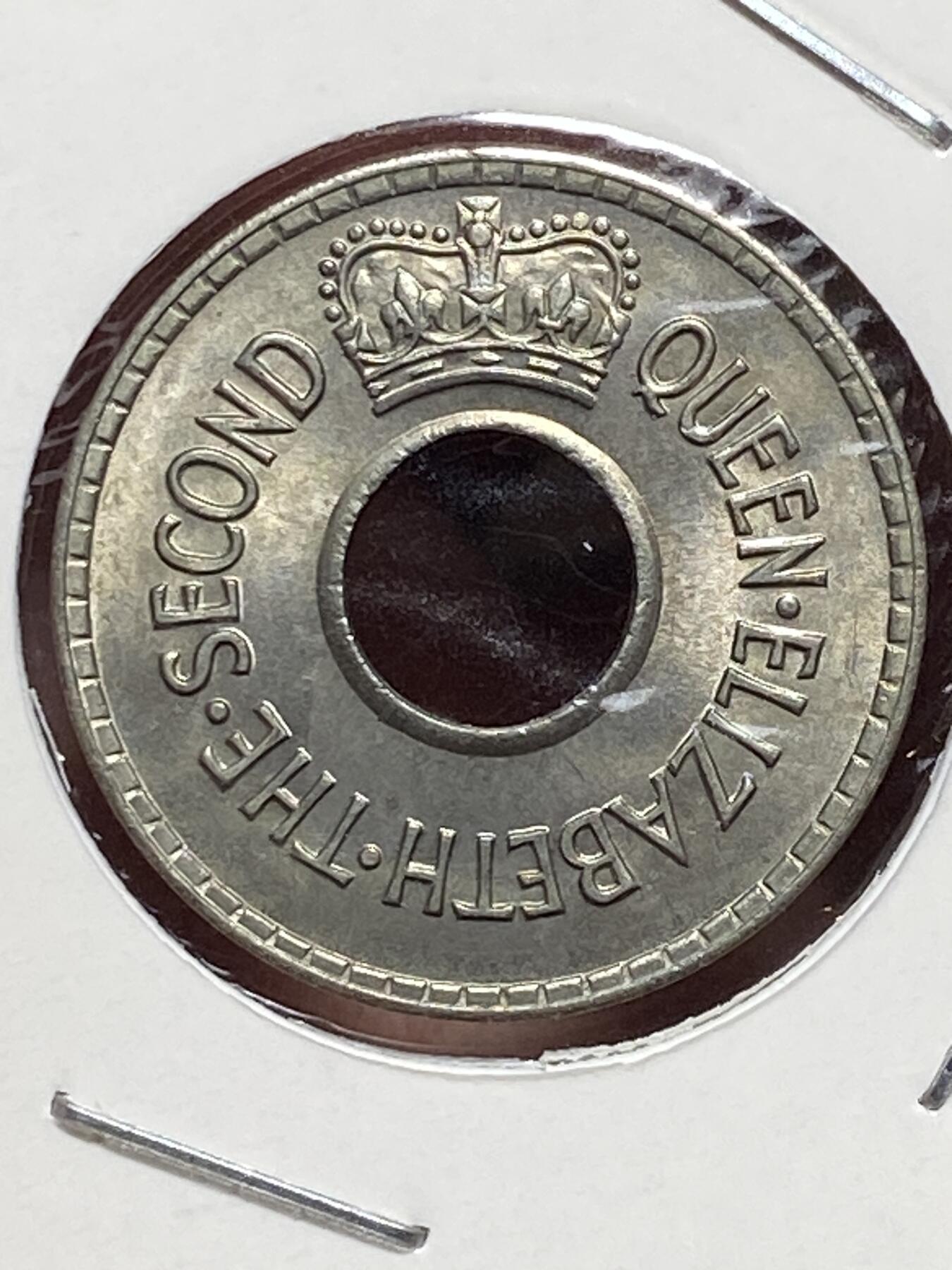 2025年第一百三十二场(总第一百五十八场）外国好品纸夹散币场(免佣金) 原光全新–斐济🇫🇯1954单年份1/2便士(伊丽莎白二世第一版)