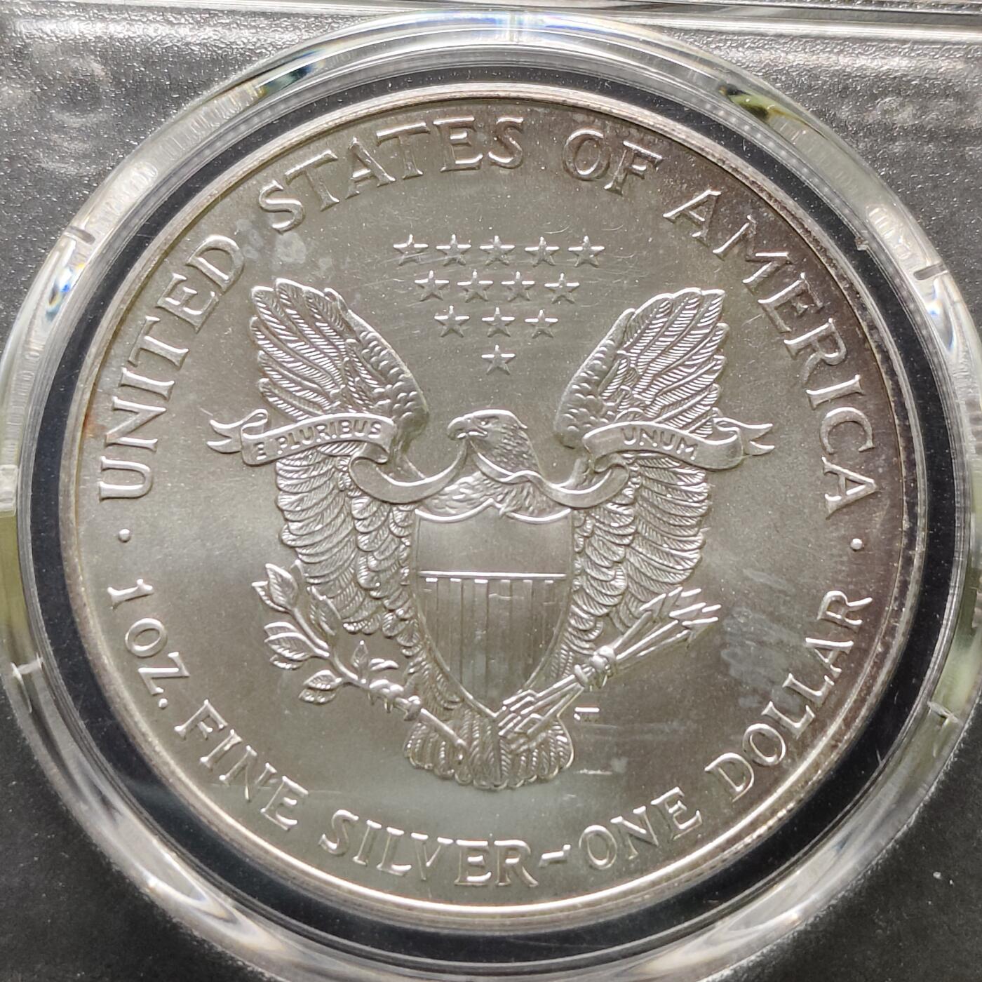 【全场包邮】纯粹捡漏拍481场（免费代拍第18场） 美国1999年行走女神1元1盎司31.1克纯银币-PCGS MS66