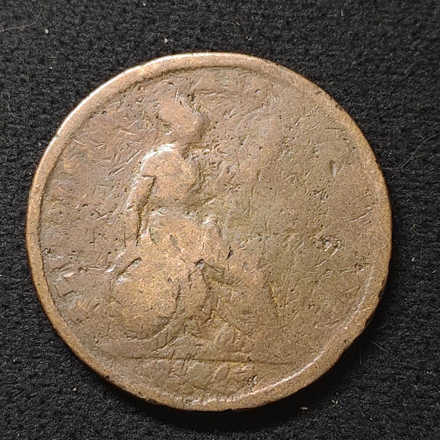 【全场包邮】纯粹捡漏拍480场（免费代拍第17场） 英国年份磨损乔治四世1/2便士铜币