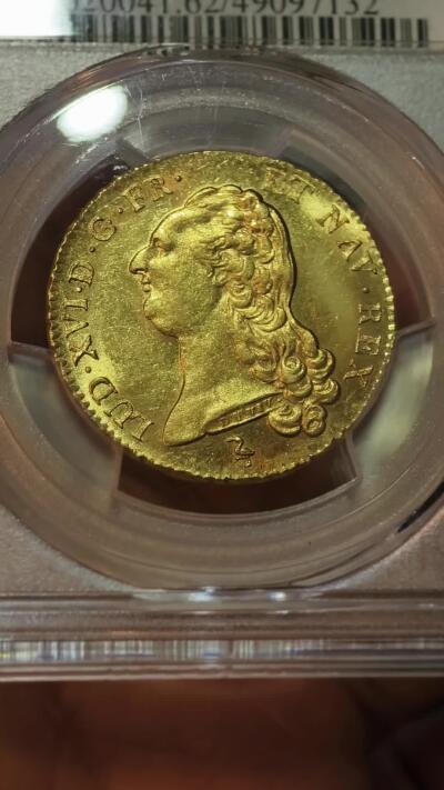 PCGS-MS62法国1786年路易十六2路易金币