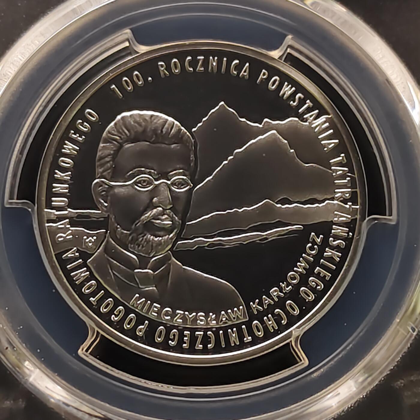 【全场包邮】纯粹捡漏拍481场（免费代拍第18场） 波兰2009年10兹洛提TOPR组织100周年彩色精制纪念银币-PCGS PR68 DCAM