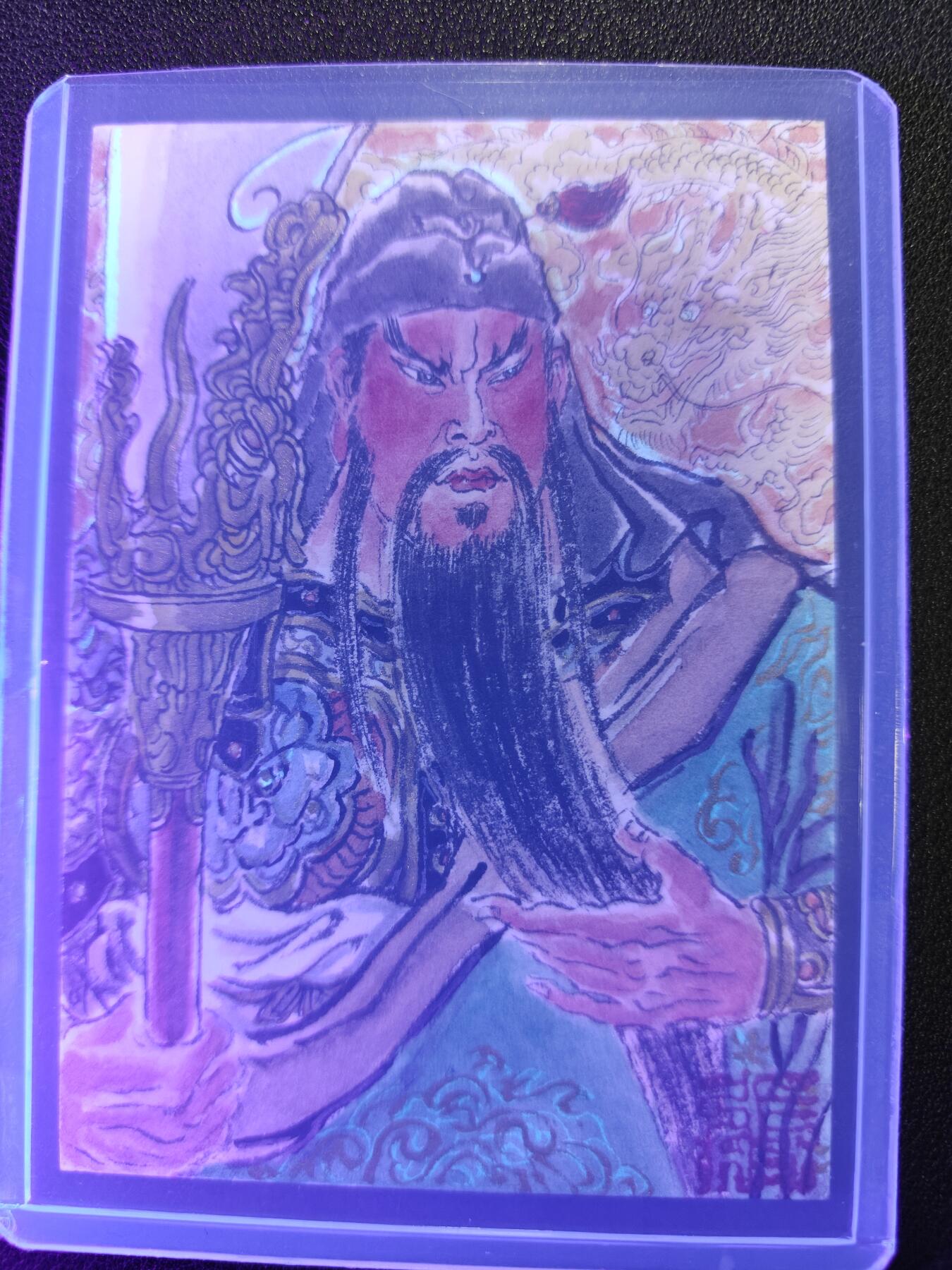 天玑星卡拍第143期《11.27周四截拍》持续收拍收评中 满赠卡需备注 【手绘卡】张先军 關雲長 关羽 手绘卡