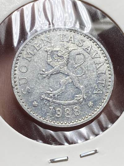 2025年第一百三十二场(总第一百五十八场）外国好品纸夹散币场(免佣金) - 少见–芬兰🇫🇮1988年5盆尼(后期M标)