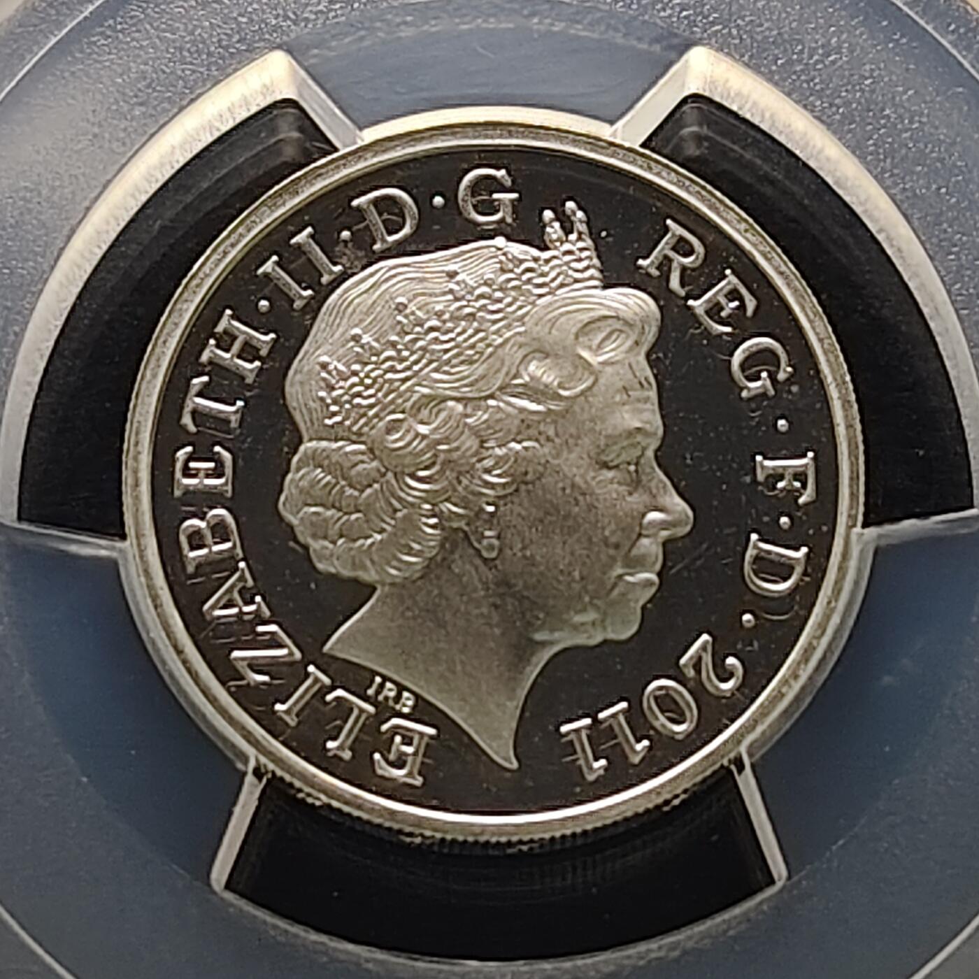 【全场包邮】纯粹捡漏拍481场（免费代拍第18场） 英国2011年1镑首府系列苏格兰爱丁堡精制纪念银币-PCGS PR68 DCAM