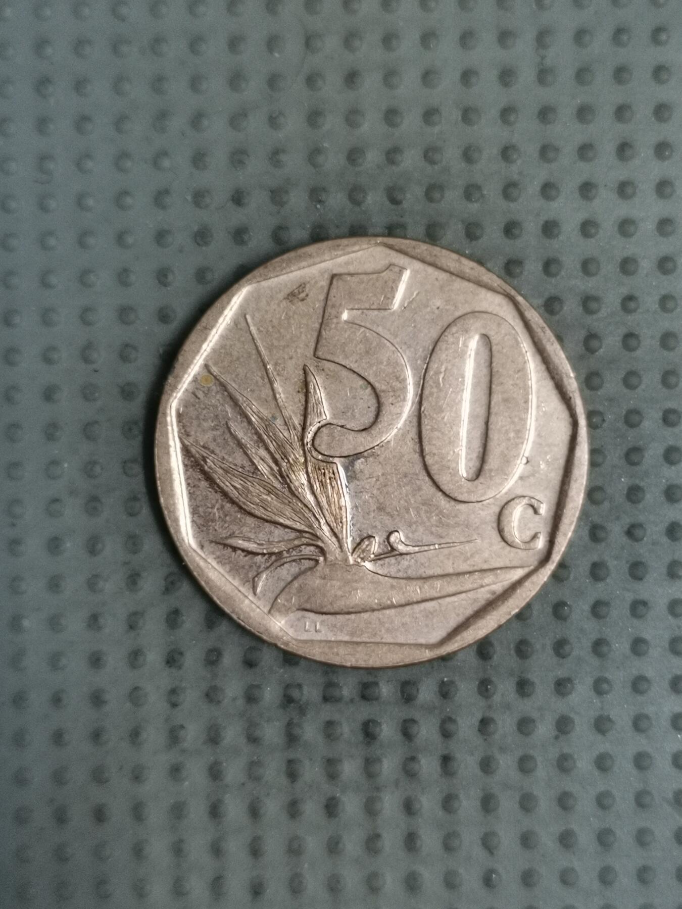 2025年第124场各国散币拍卖（总第124场） 南非2020年50分