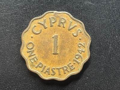 邮泉阁限时拍卖第三十七场 英国殖民地、属地硬币专场（硬币在国外。请付邮费6元。） - 英属塞浦路斯1942年1皮亚斯特