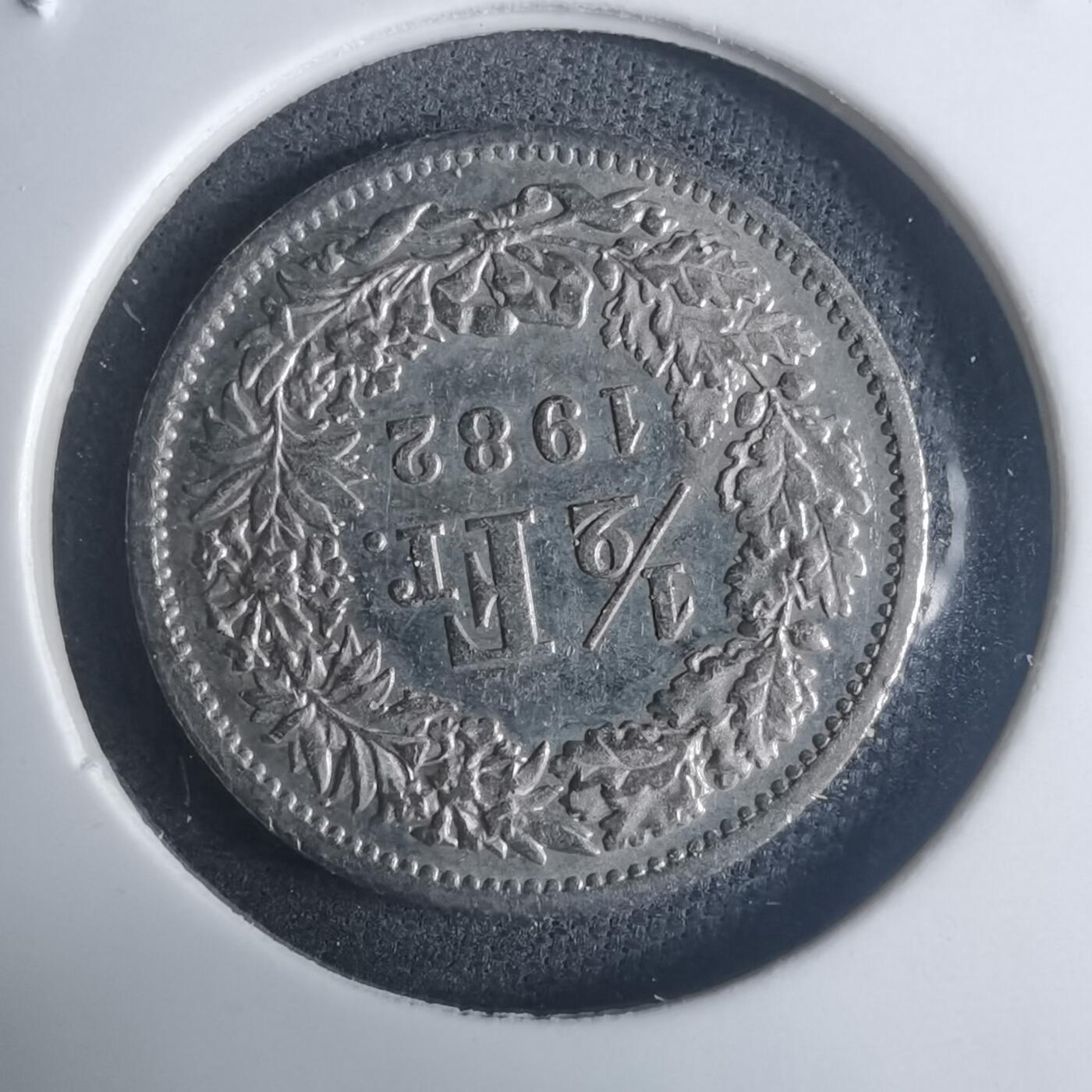 沼泽如烟--第914场 瑞士1982年半法郎