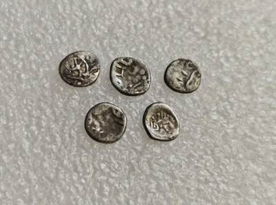 瓶子🏺第218期拍卖会 -  中亚伊斯兰国家打制银币5枚  有一枚小车轮图案