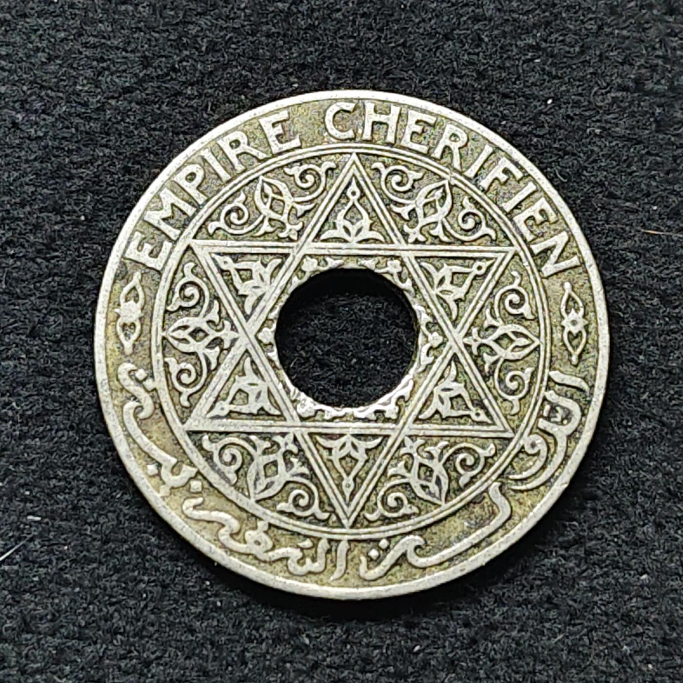 【全场包邮】纯粹捡漏拍480场（免费代拍第17场） 法属摩洛哥1921年25分-无标志版