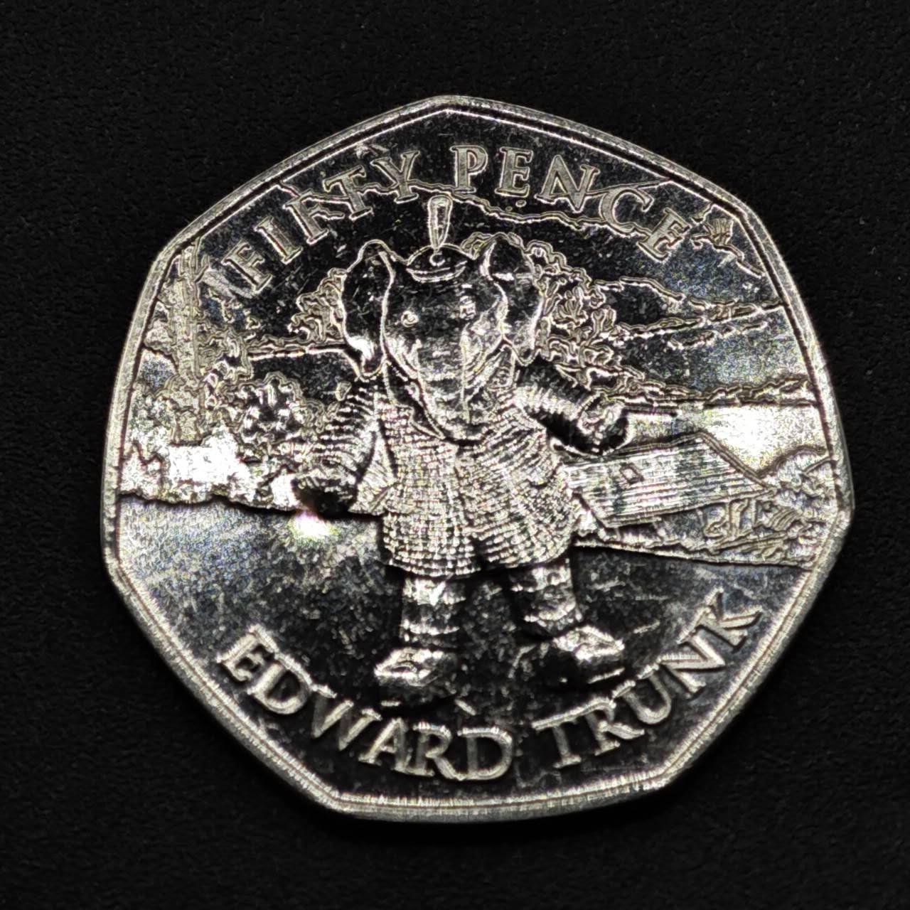 【淘币小摊】实时拍第八百零九拍   散币场   满百包邮可预留二周 每周一统一发货   马恩岛2020年小象50便士纪念币