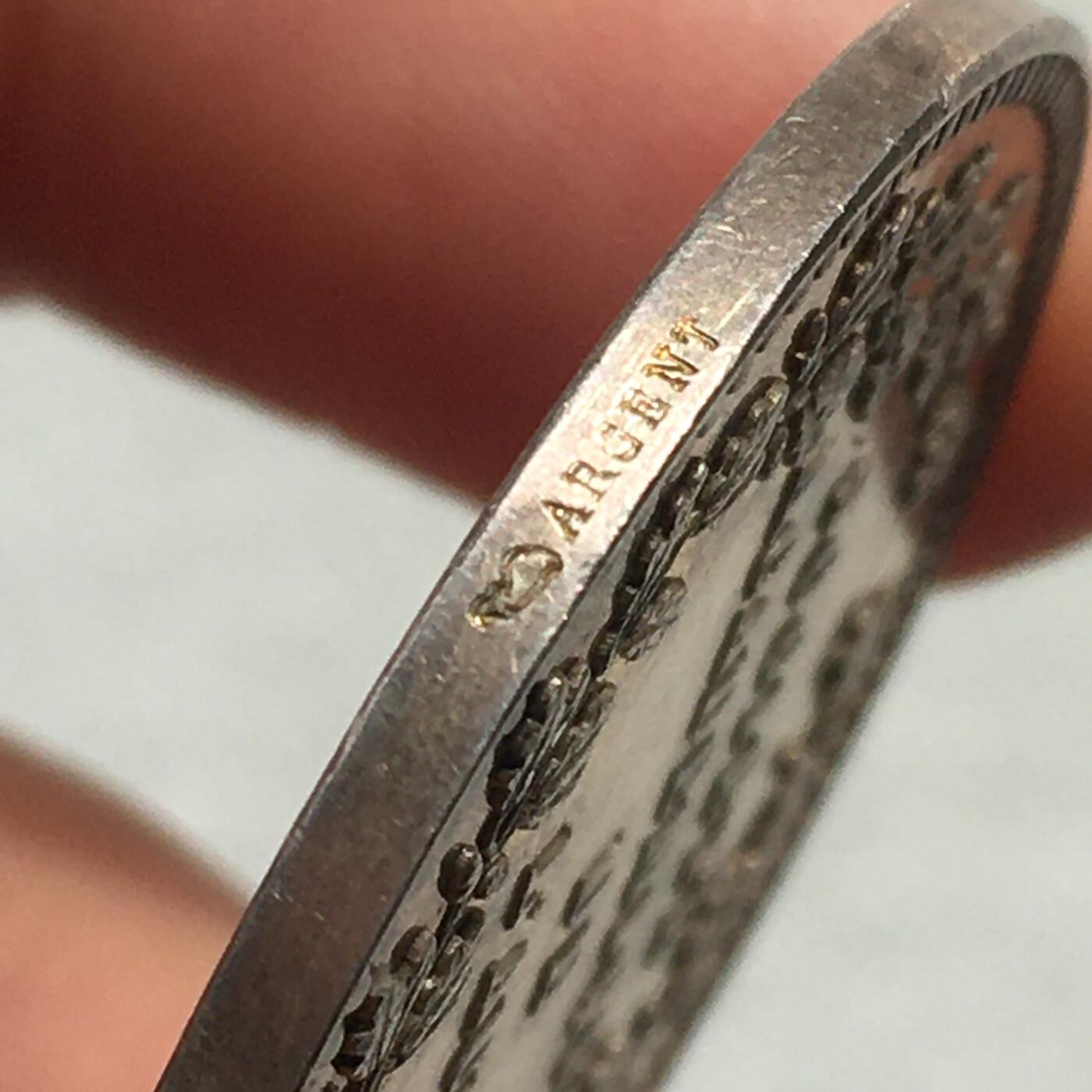 世界钱币专场拍卖 每周二开拍 法国19世纪银章 14.3克