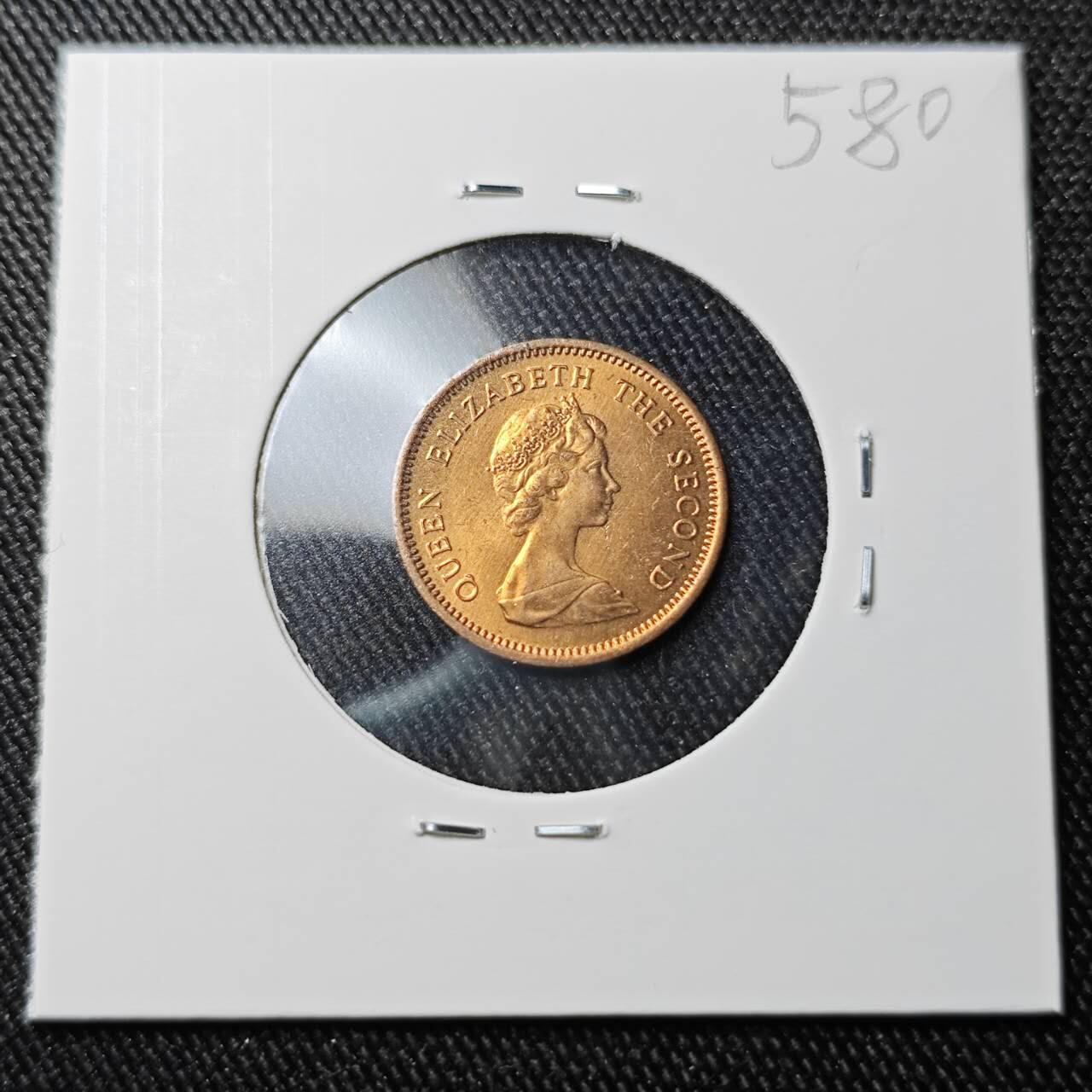 KK钱币收藏小铺 （套币 好品/批量散币 银币）专场  2月预留时间 周末发货  1974福克兰群岛1/2便士铜币 少见品种 好品