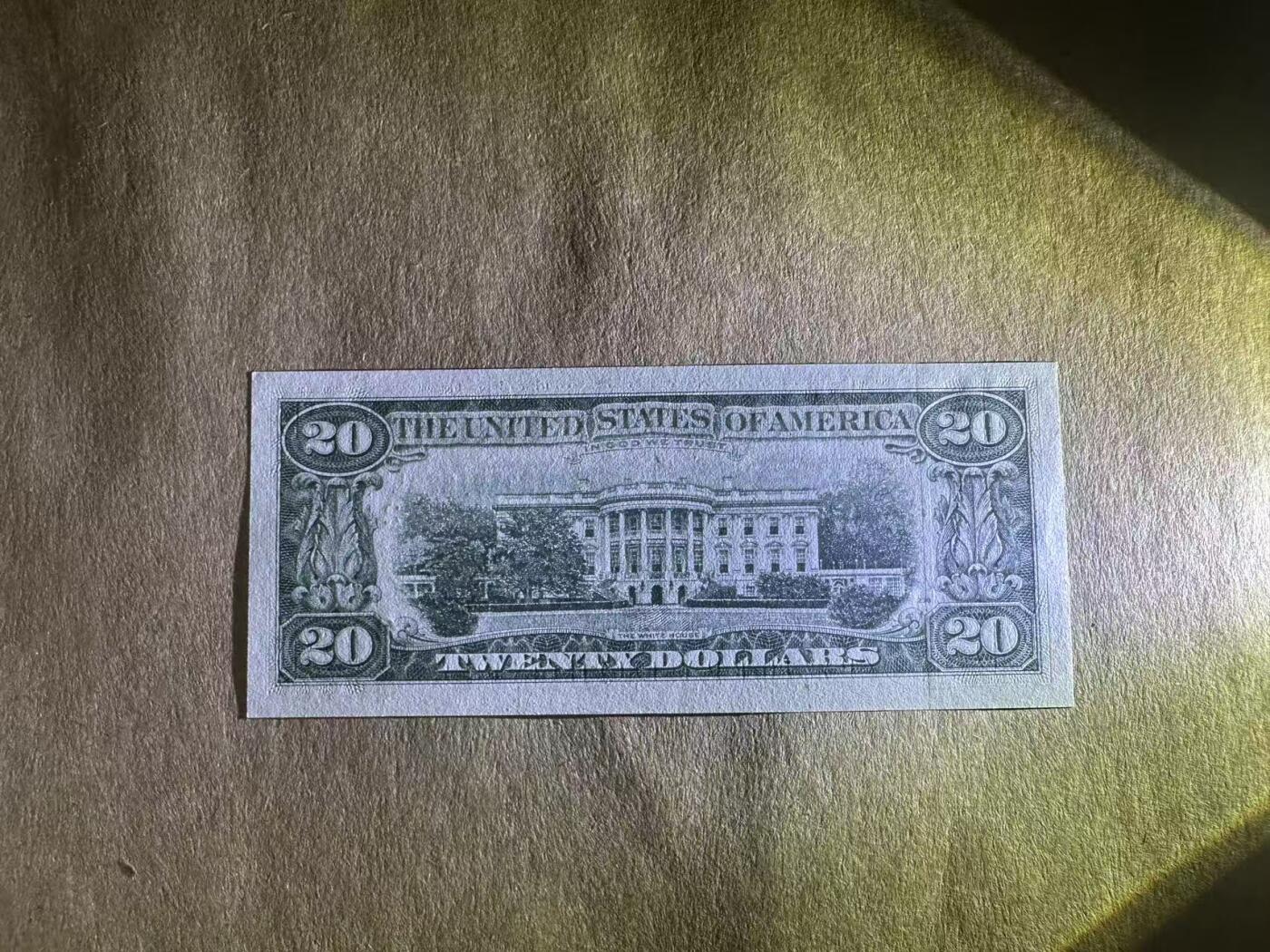 【礼羽收藏】🌏世界钱币拍卖第113期 1990年美国20元B23191239L，无47，全新UNC，品相如图