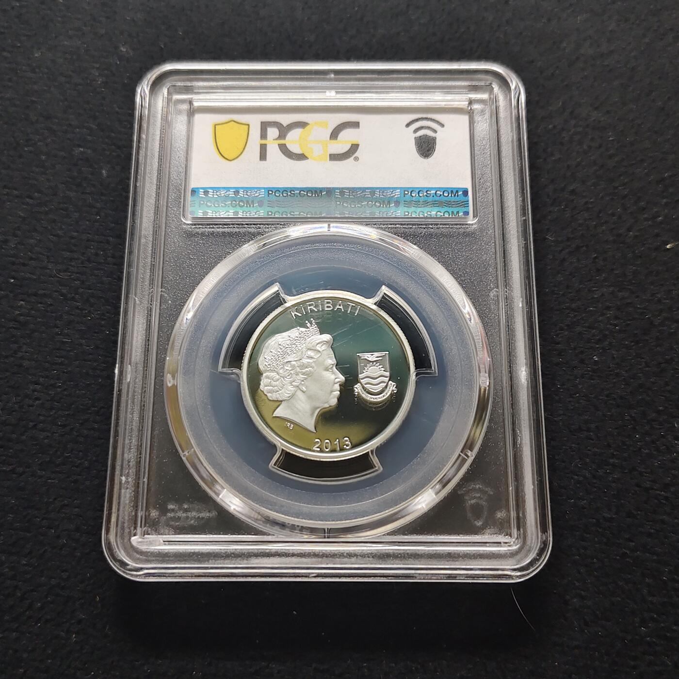 【全场包邮】纯粹捡漏拍481场（免费代拍第18场） 基里巴斯2013年10元铭记一战系列记住他们精制纪念银币-PCGS PR69 DCAM