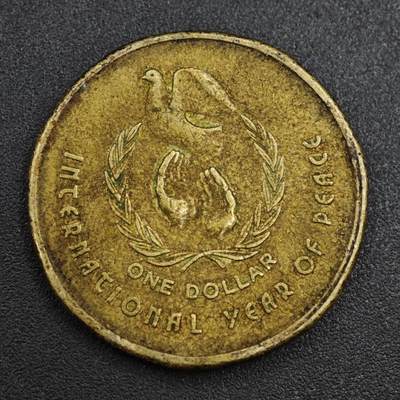 【淘币小摊】实时拍第八百一十拍   散币场   满百包邮可预留二周 每周一统一发货   - 澳大利亚1986年1元和平年铜币