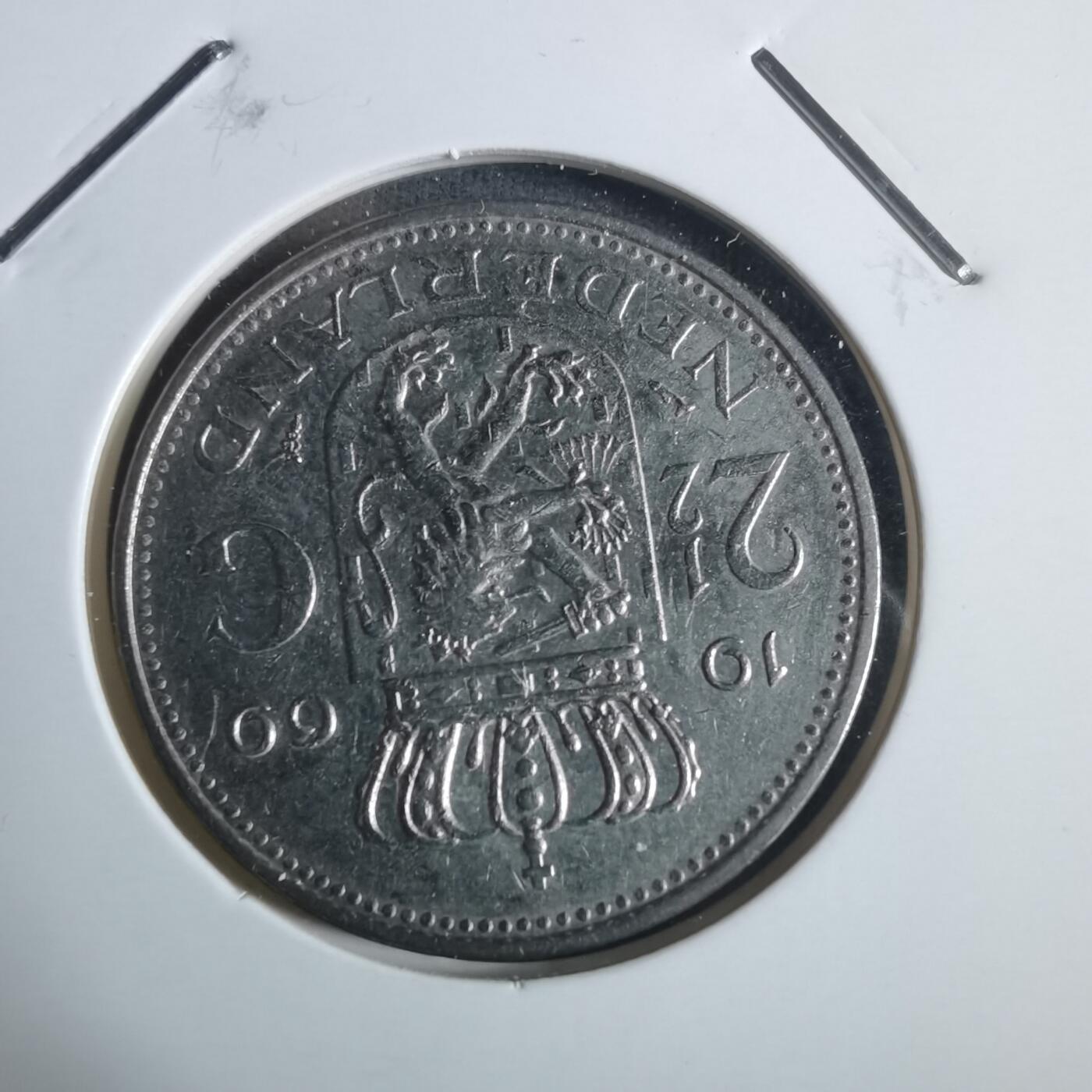 沼泽如烟--第915场 荷兰1969年2.5盾