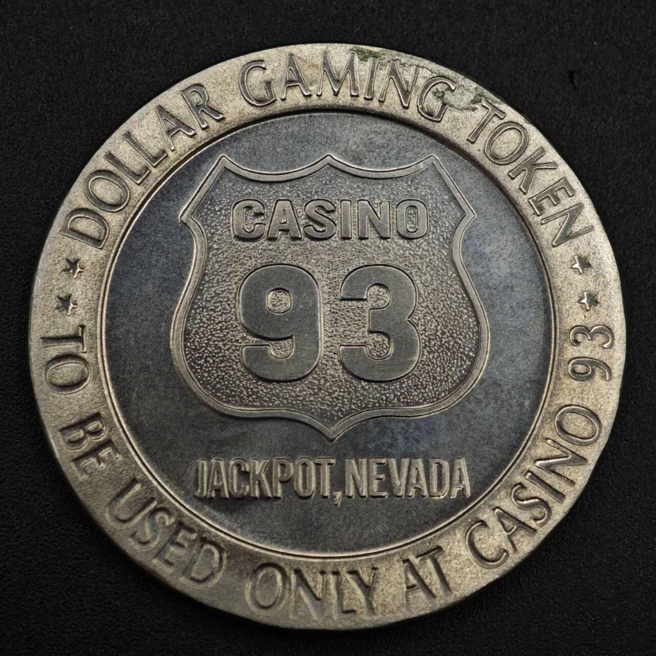 【淘币小摊】实时拍第八百一十拍   散币场   满百包邮可预留二周 每周一统一发货   美国内华达州1966年93号赌市一美元代币原光好品