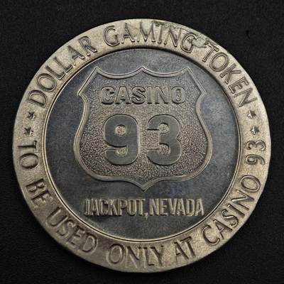 【淘币小摊】实时拍第八百一十拍   散币场   满百包邮可预留二周 每周一统一发货   - 美国内华达州1966年93号赌市一美元代币原光好品