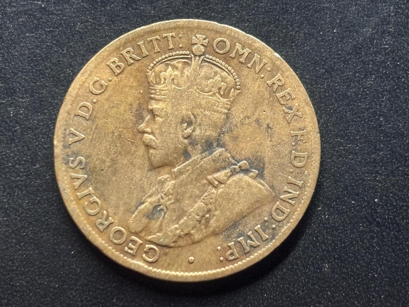 邮泉阁限时拍卖第三十七场 英国殖民地、属地硬币专场（硬币在国外。请付邮费6元。） 澳大利亚1920年1便士