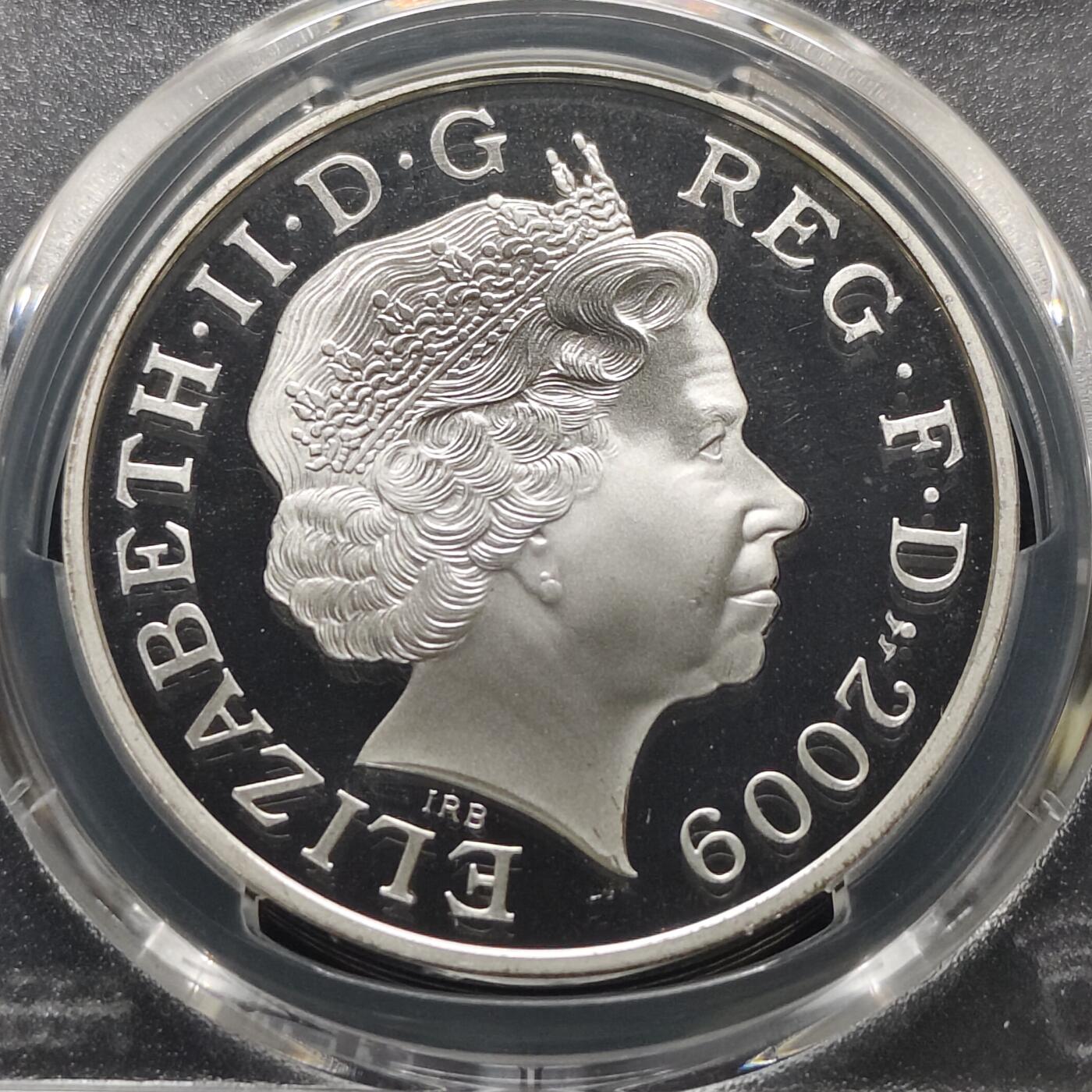 【全场包邮】纯粹捡漏拍481场（免费代拍第18场） 英国2009年5镑亨利八世登基500周年克朗型精制纪念银币-PCGS PR68 DCAM