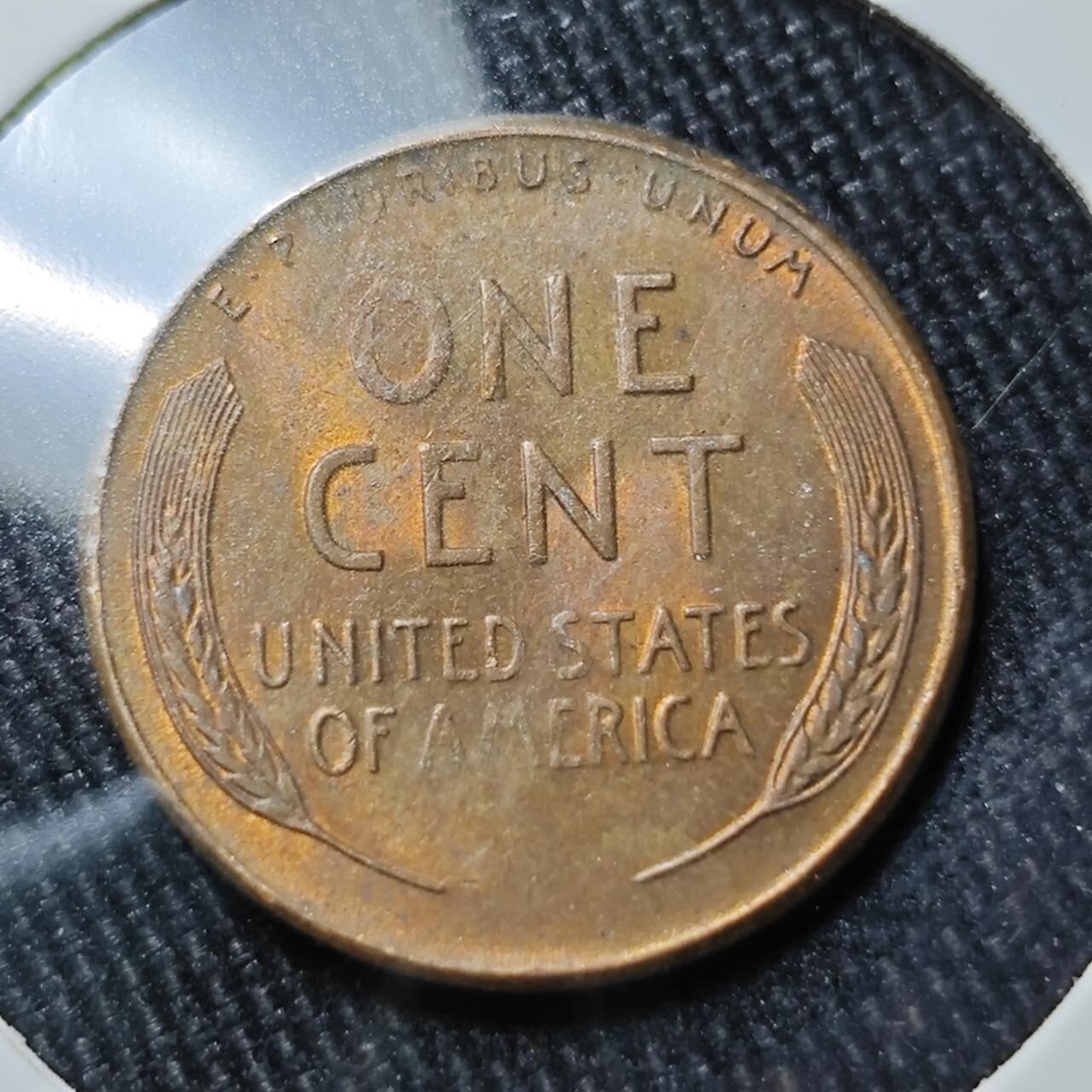 KK钱币收藏小铺 （套币 好品/批量散币 银币）专场  2月预留时间 周末发货   1949美国麦穗一分铜币 S厂 好品