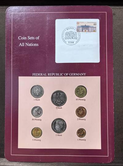 北京马甸外国币专卖第147期，外国币专场，陆续上拍，欢迎关注 - 福兰克林卡装：德国套币