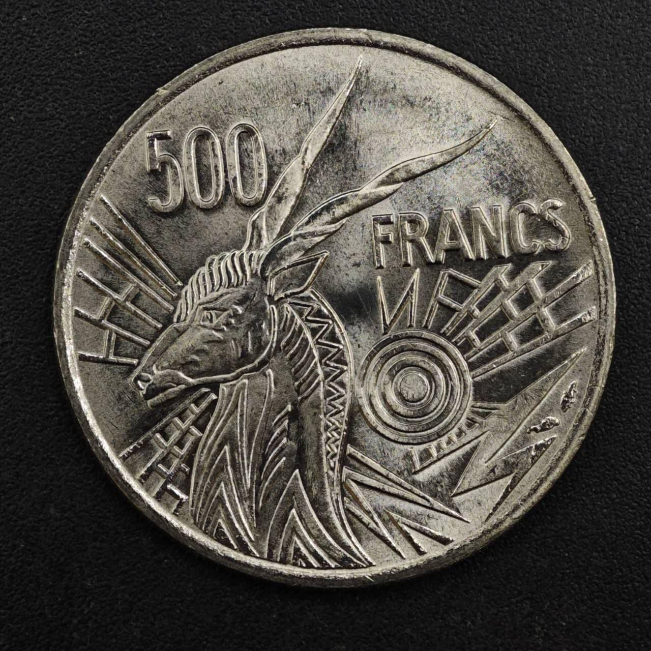 【淘币小摊】实时拍第八百一十拍   散币场   满百包邮可预留二周 每周一统一发货   中非1976年500法郎全新品